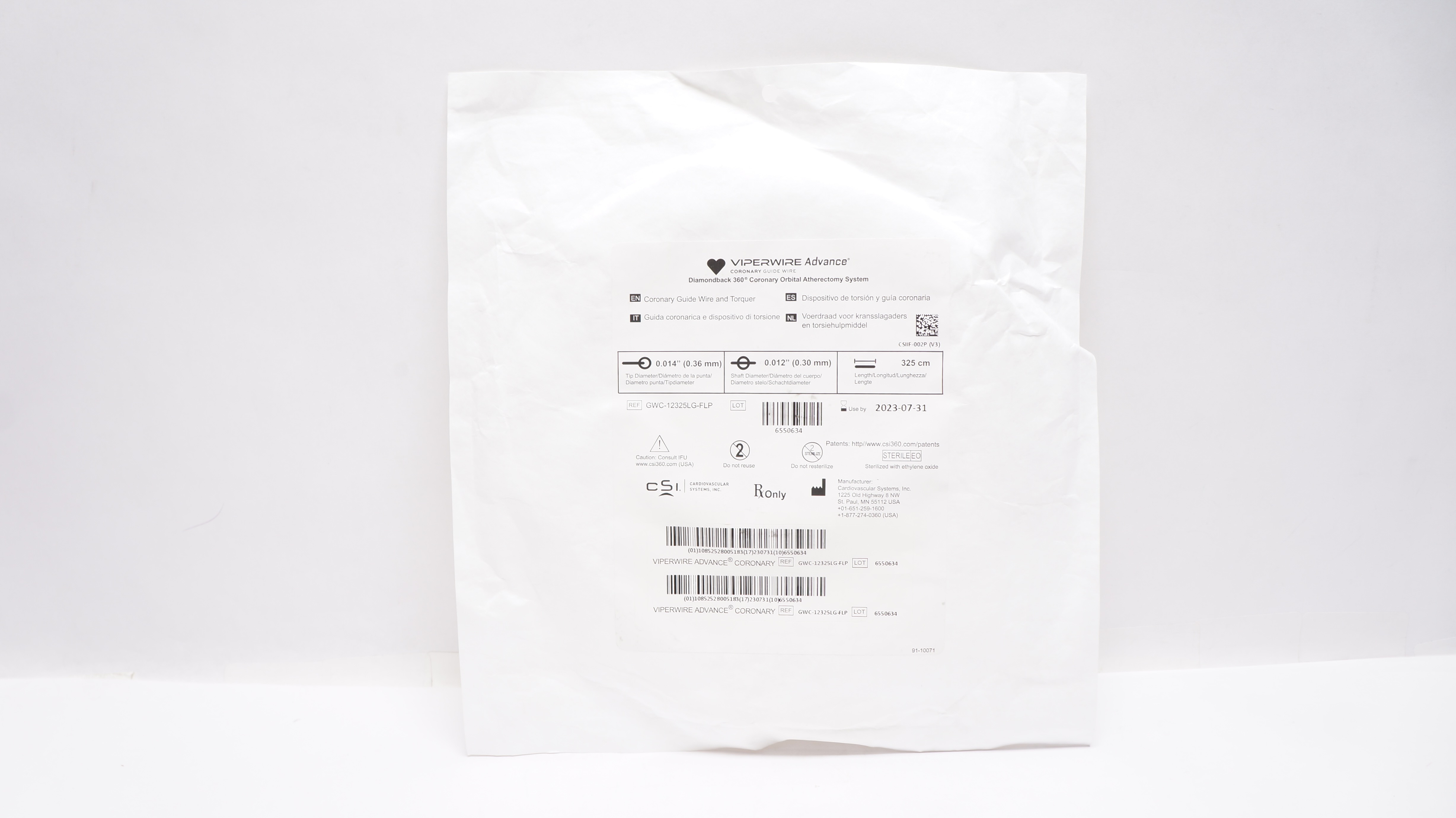 Cardiovascular System GWC-12325LG-FLP Viperwire Advance (x)