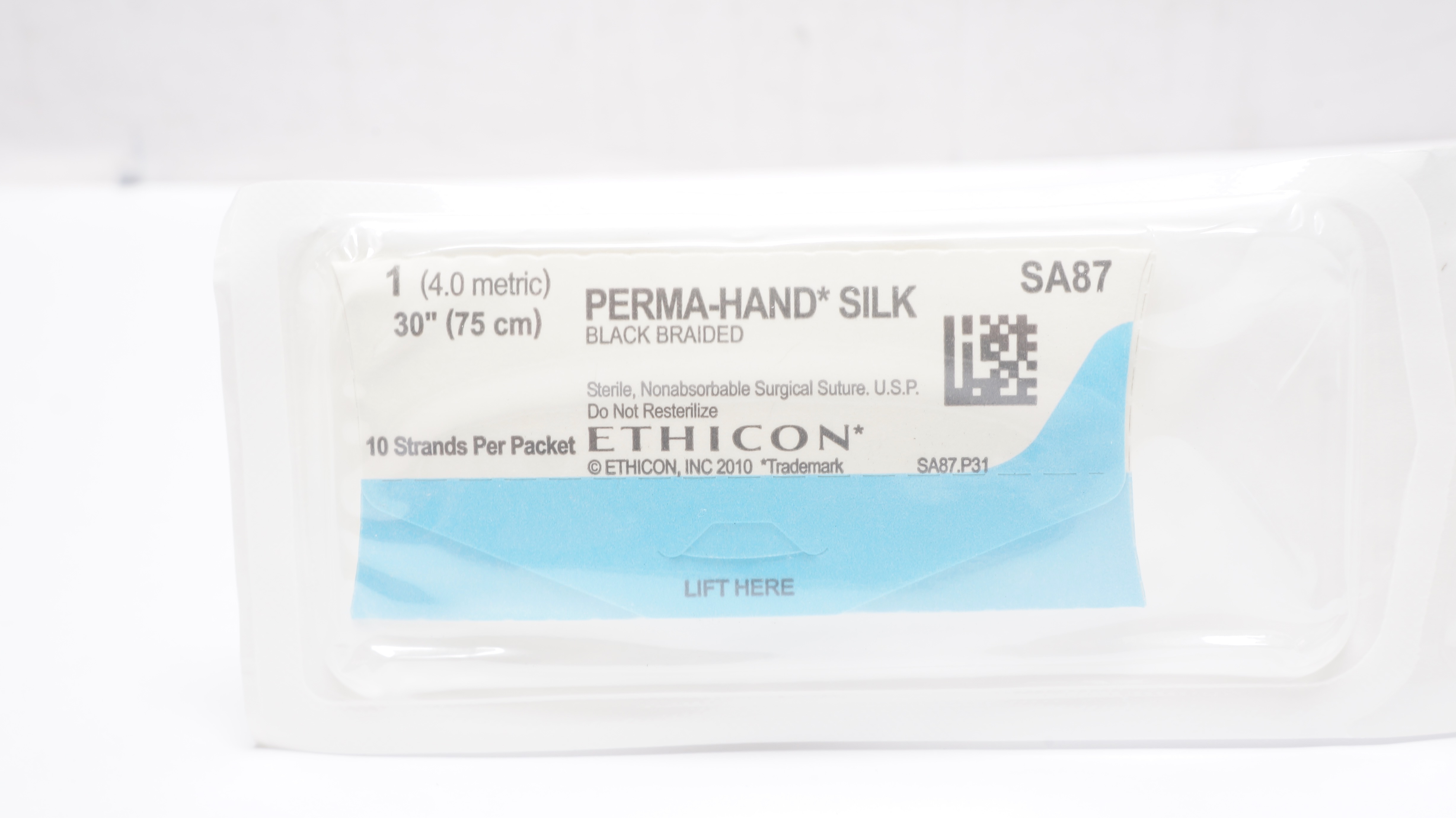 Ethicon SA87 1 Perma-Hand SILK Black Braided Stre 30inch (x)