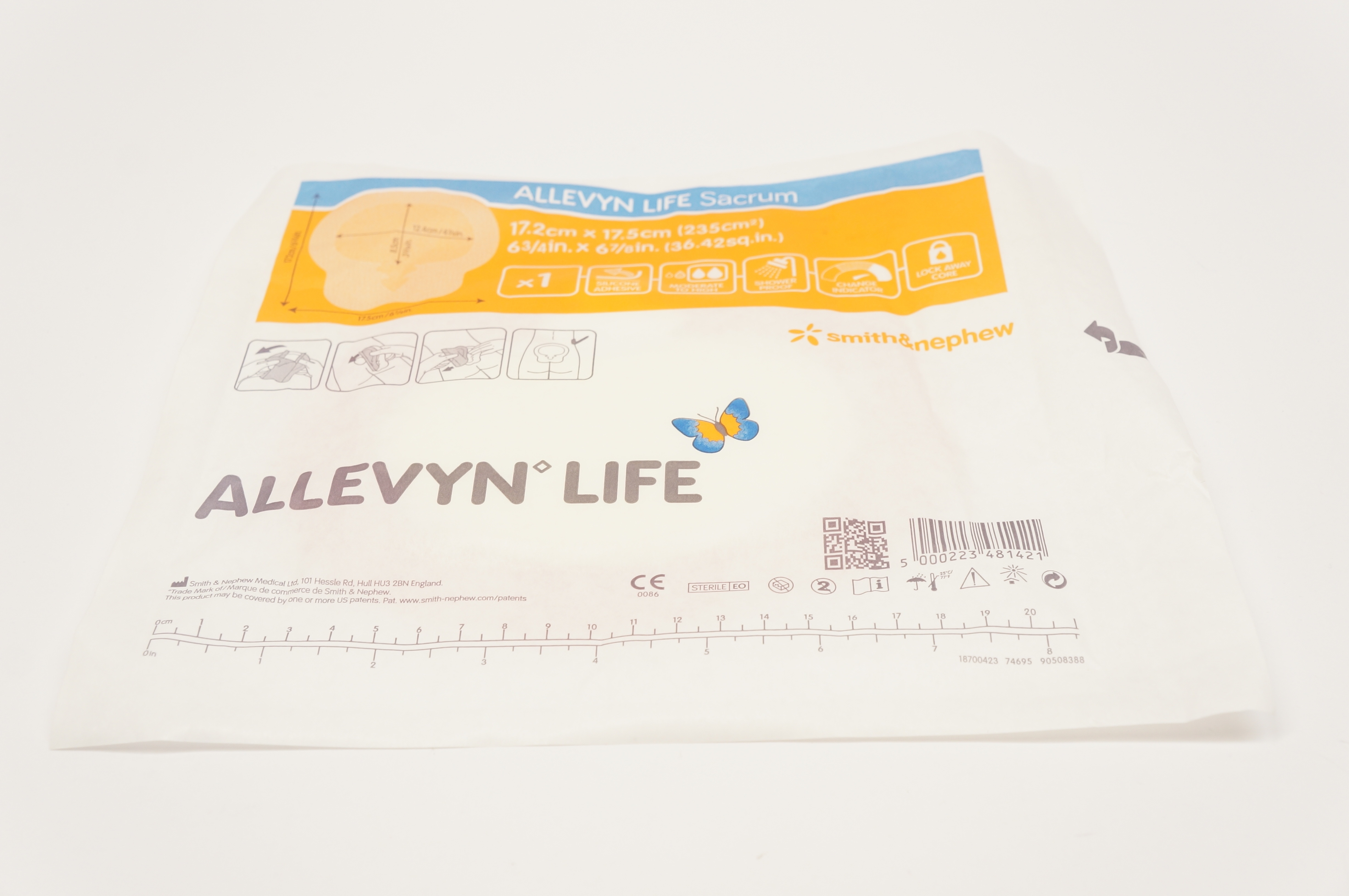 Smith&Nephew 66801306 Allevyn Life Sacrum 6-3/4inch x 6-7/8inch (x)