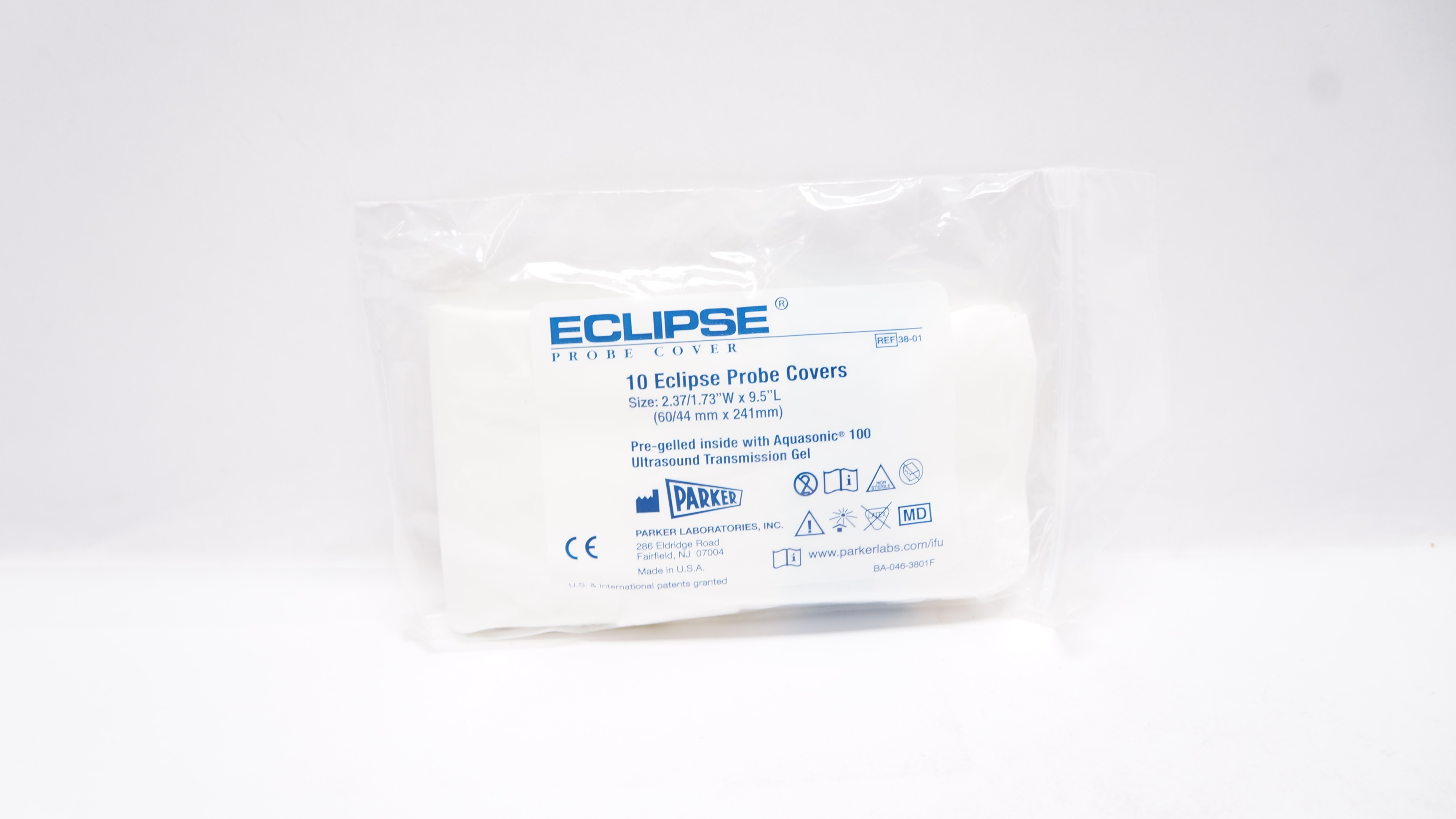 Parker 38-01 Eclipse Probe Covers 2.37/1.73inch x 9.5inch (x) - Pack of 10