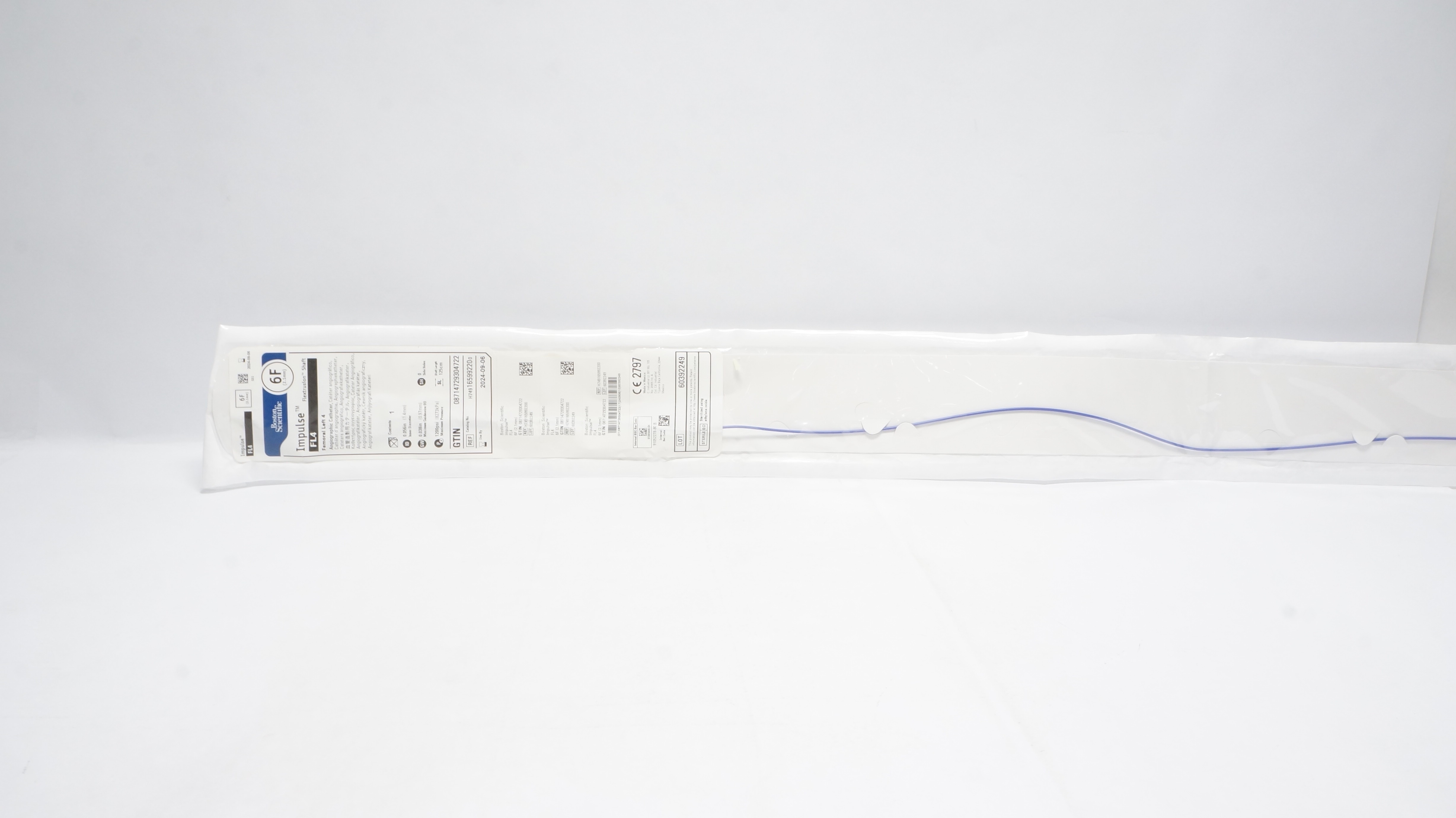 Boston Scientific 16599220 Impulse FL4 Femoral Left 4 Angiographic Cath. 6F (x)