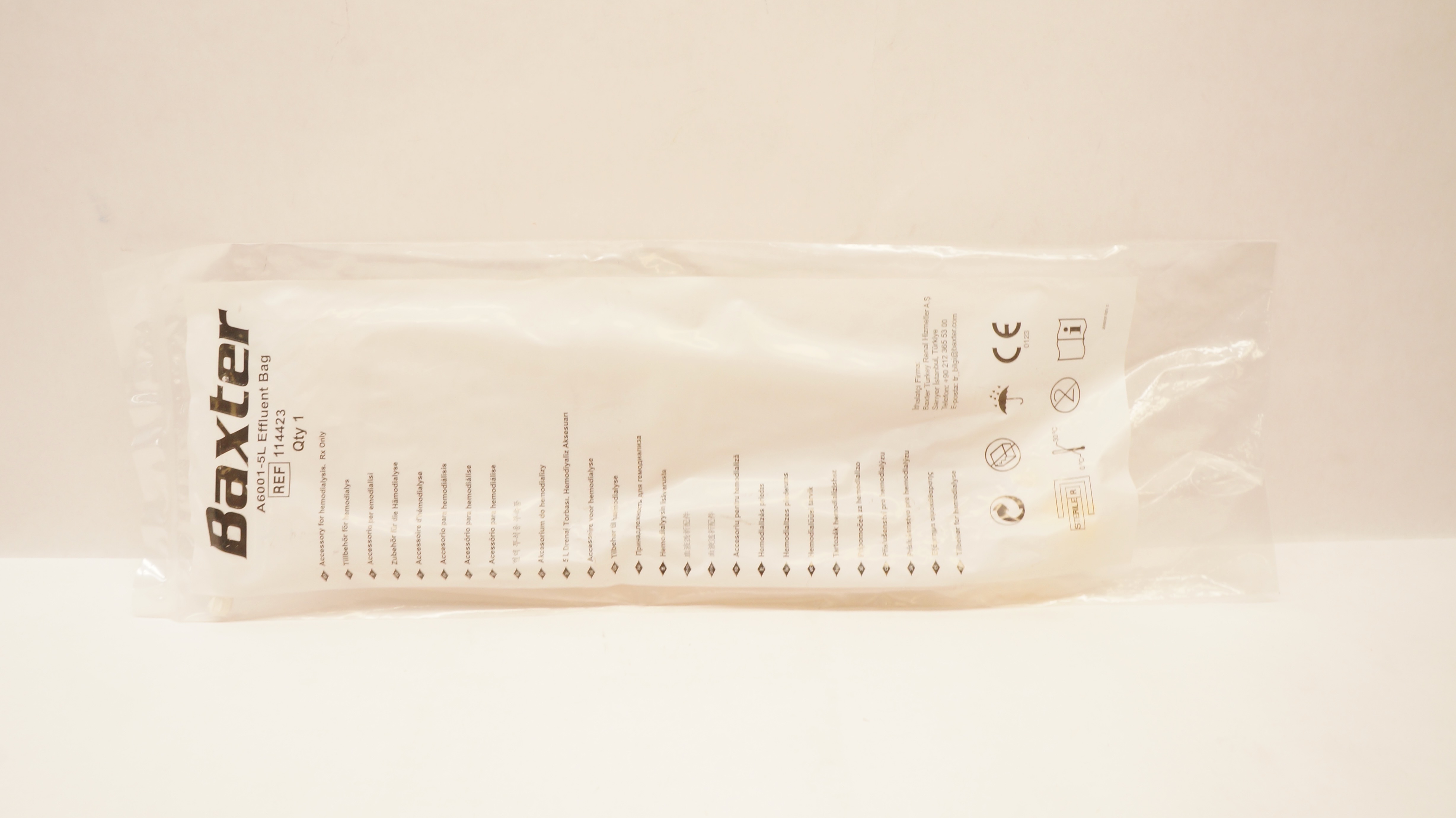 Baxter  114423 A6001-5L Efflluent Bag (x)