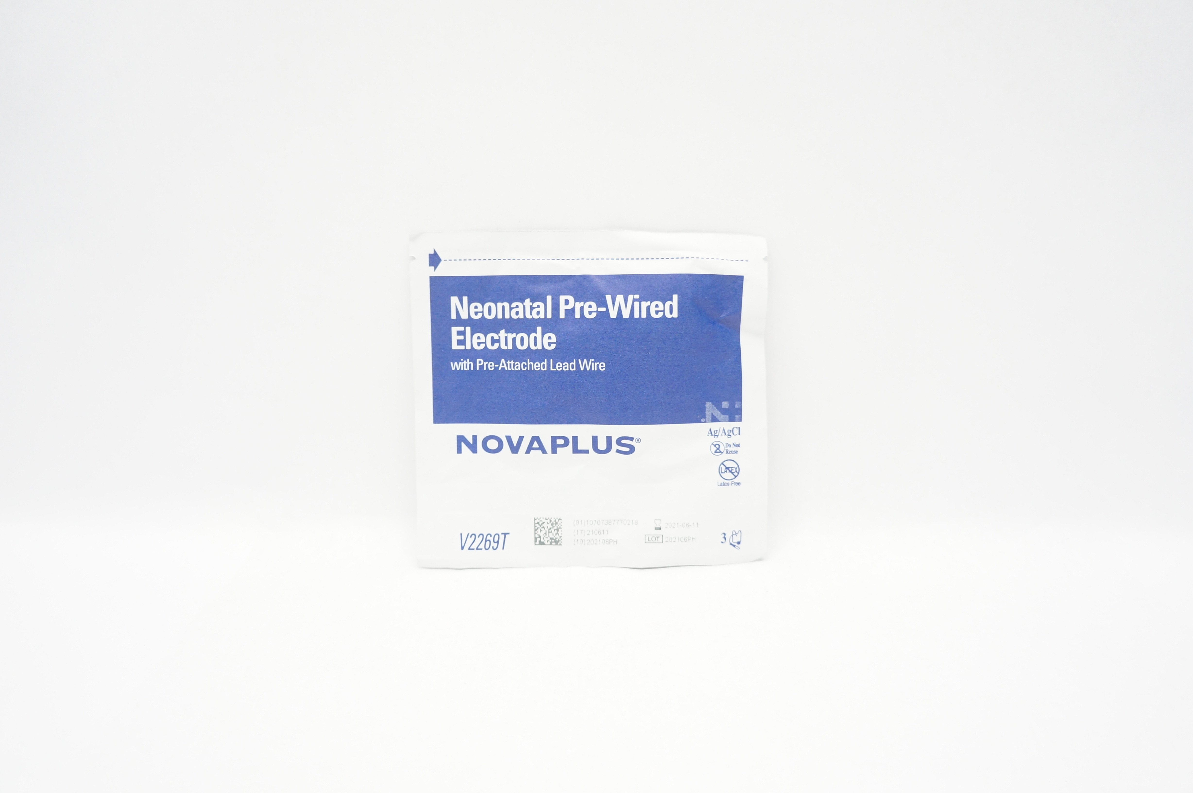 3M V2269T Novaplus Neonatal Pre-Wired Electrode - Pack of 3 (x)