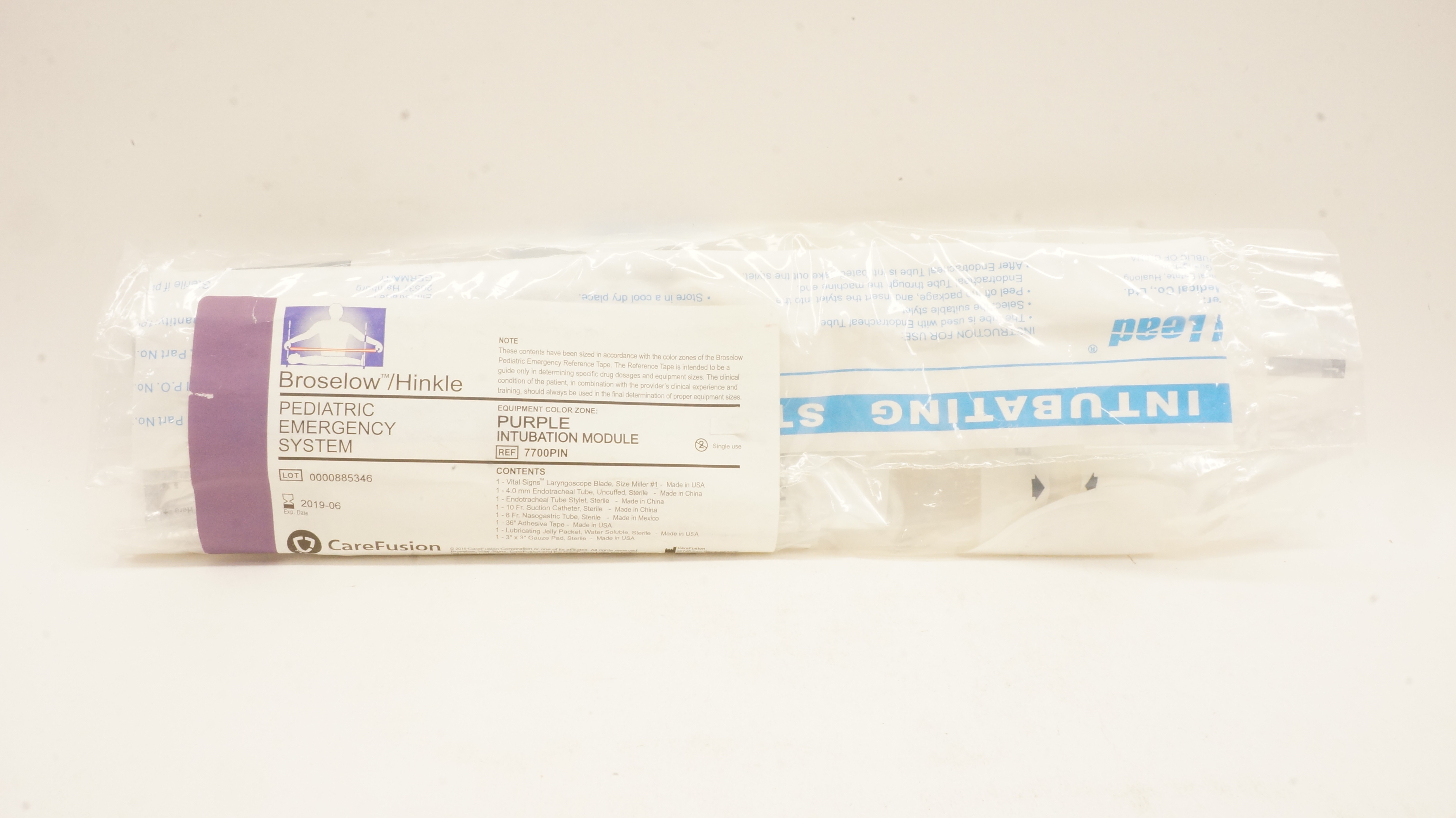 CareFusion 7700PIN Broselow/Hinkle Pediatric Emergency Purple (x)