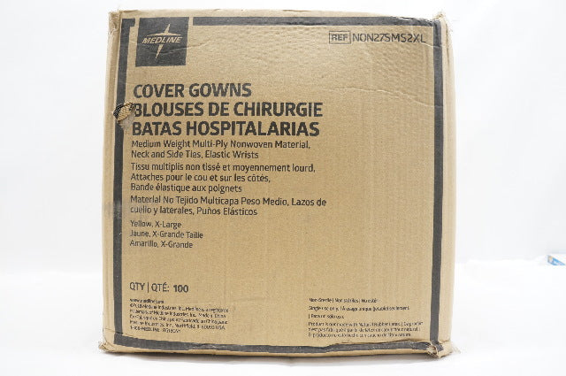 Medline NON27SMS2XL Cover Gowns  - Case of 100