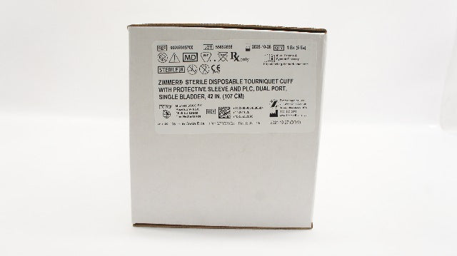 Zimmer 60707015700 Tourniquet Cuff W/PLC,Dual Port, Single Bladder 42In-Box of 5