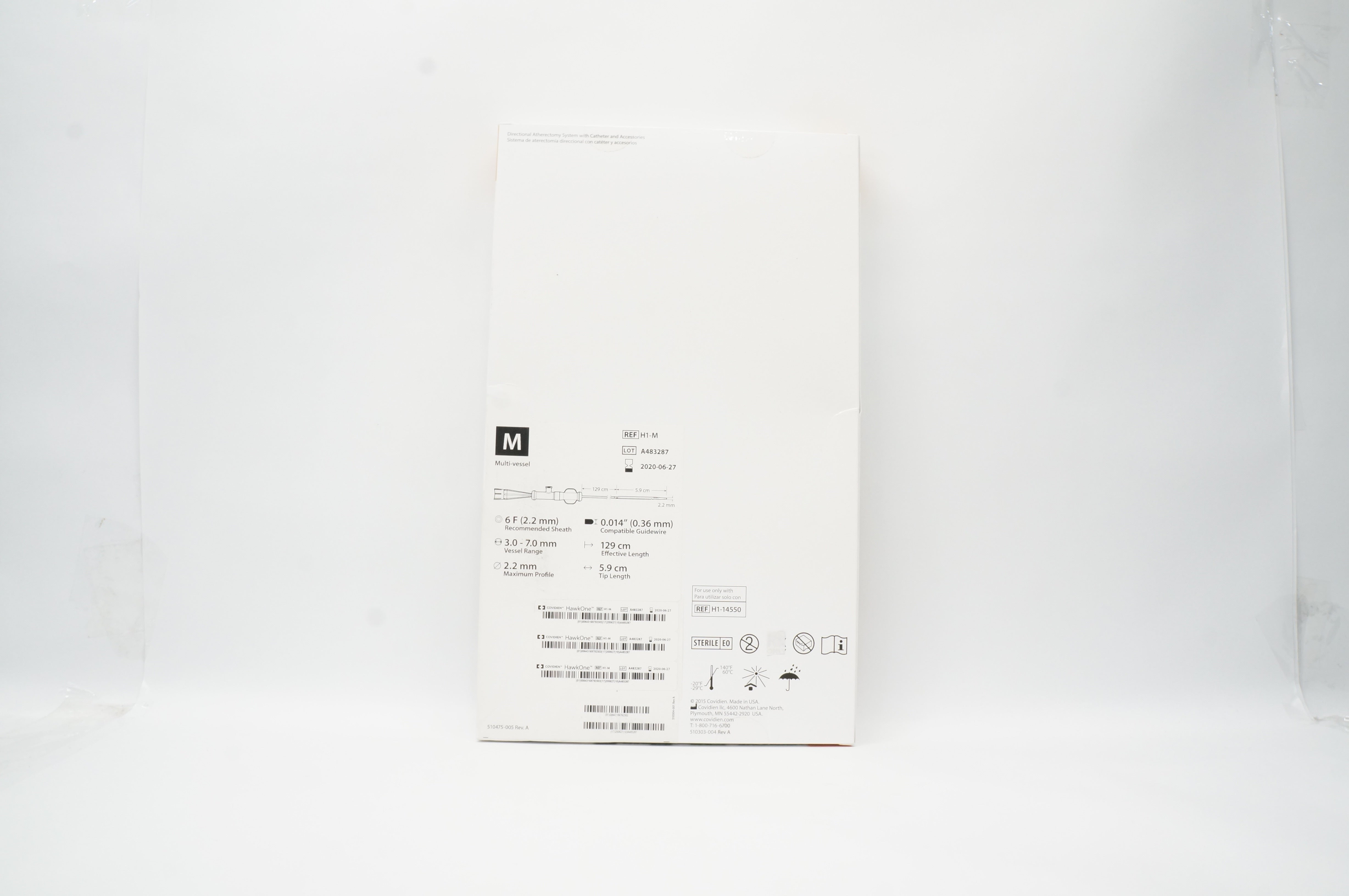 Covidien H1-M HawkOne Multi-vessel 6F x 129cm (x)