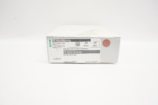 Biomet 183610 Vanguard Knee System CR Tibial Bearing 20mm x 59mm (x)
