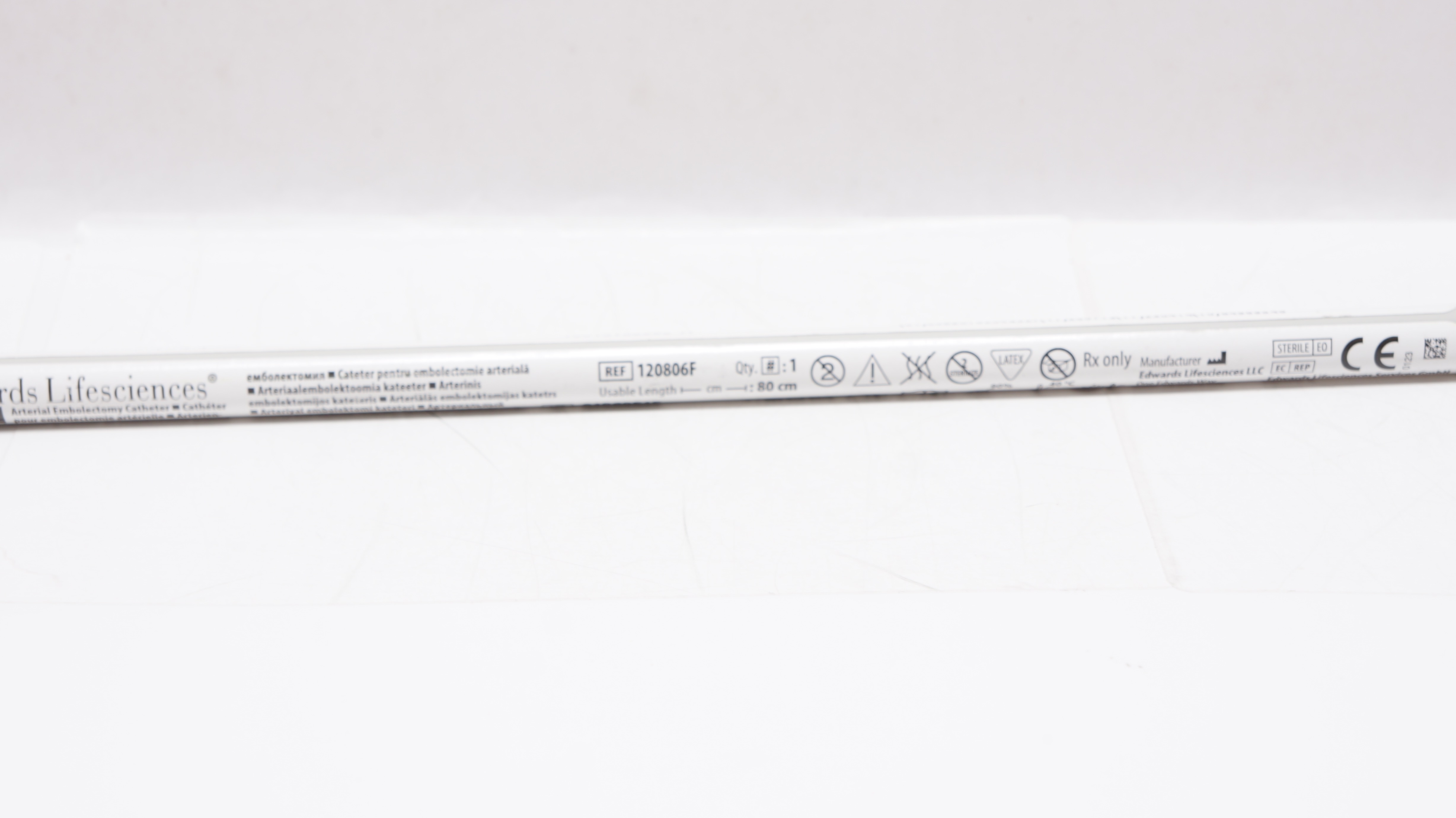 Edwards Lifesciences 120806F Fogarty Arterial Embolectomy Cath. 6F x 80cm