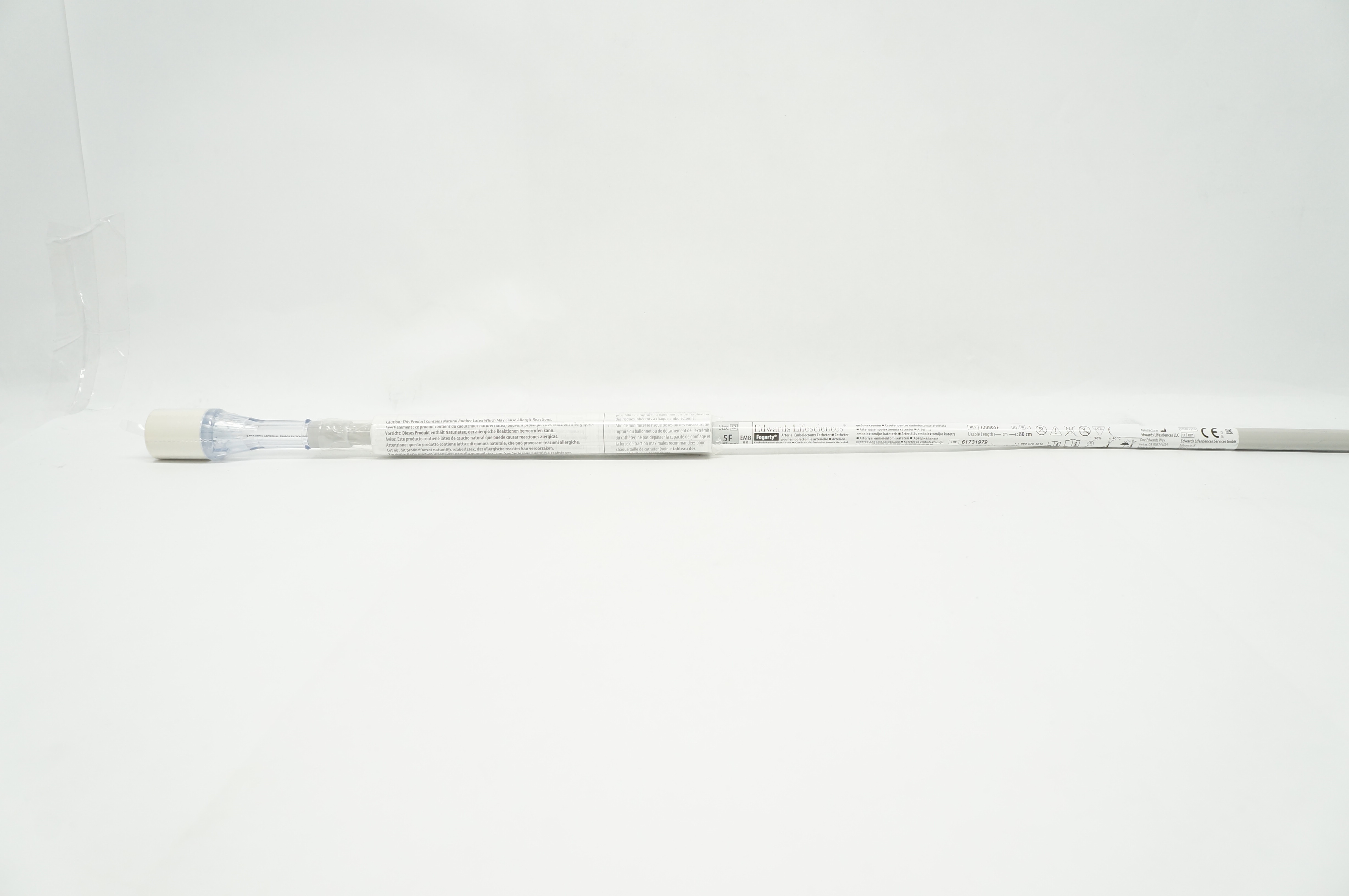 Edwards Lifesciences 120805F Fogarty Arterial Embolectomy Cath. 5F x 80cm (x)