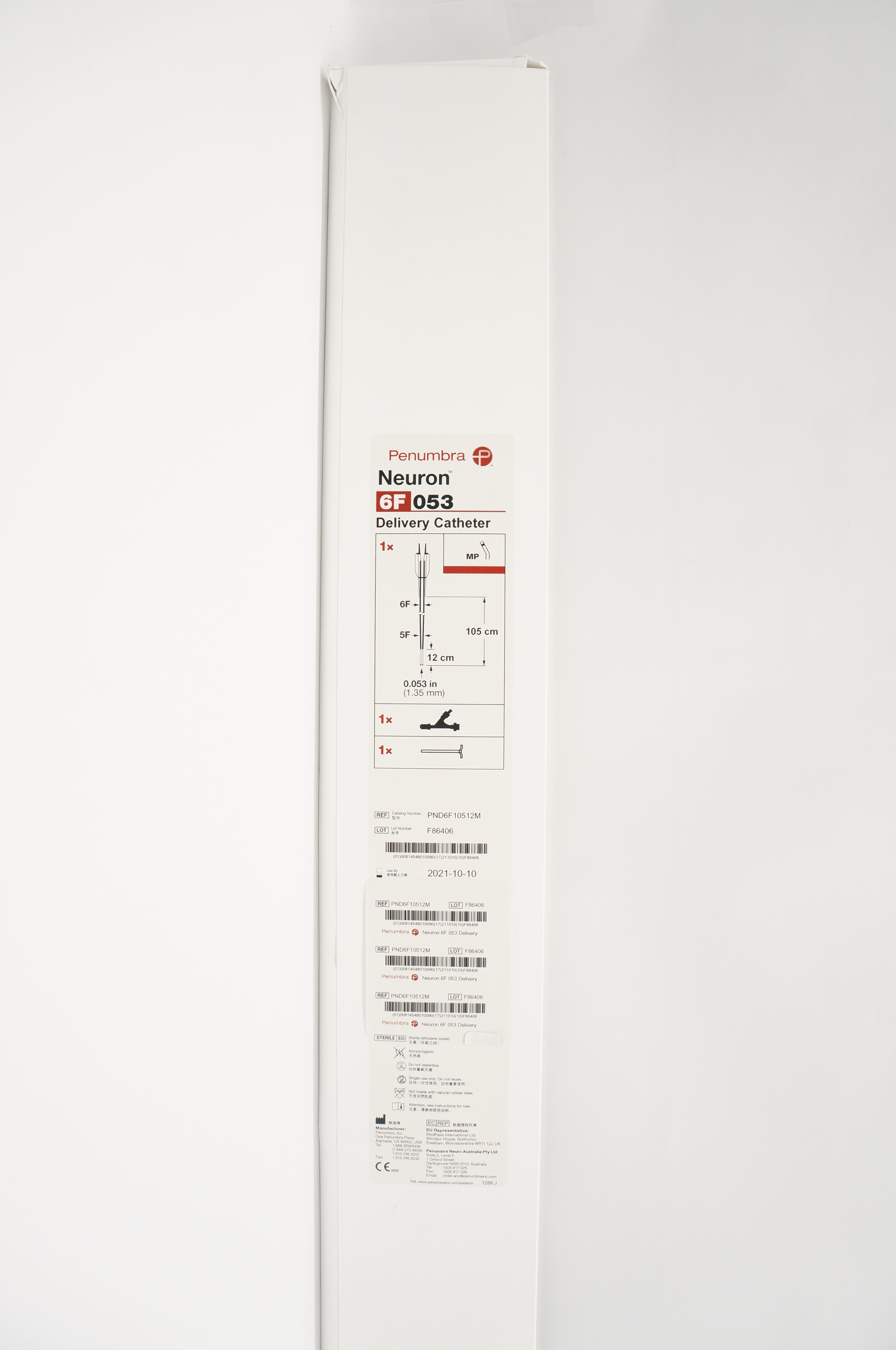 Penumbra PND6F10512M Neuron Delivery Cath. MP 6F x 0.053in. (x)