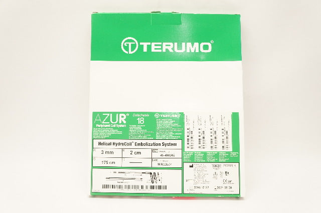 Terumo 45-480302 Azur Helical HydroCoil Embolization System 3mm x 2cm x 175cm(x)