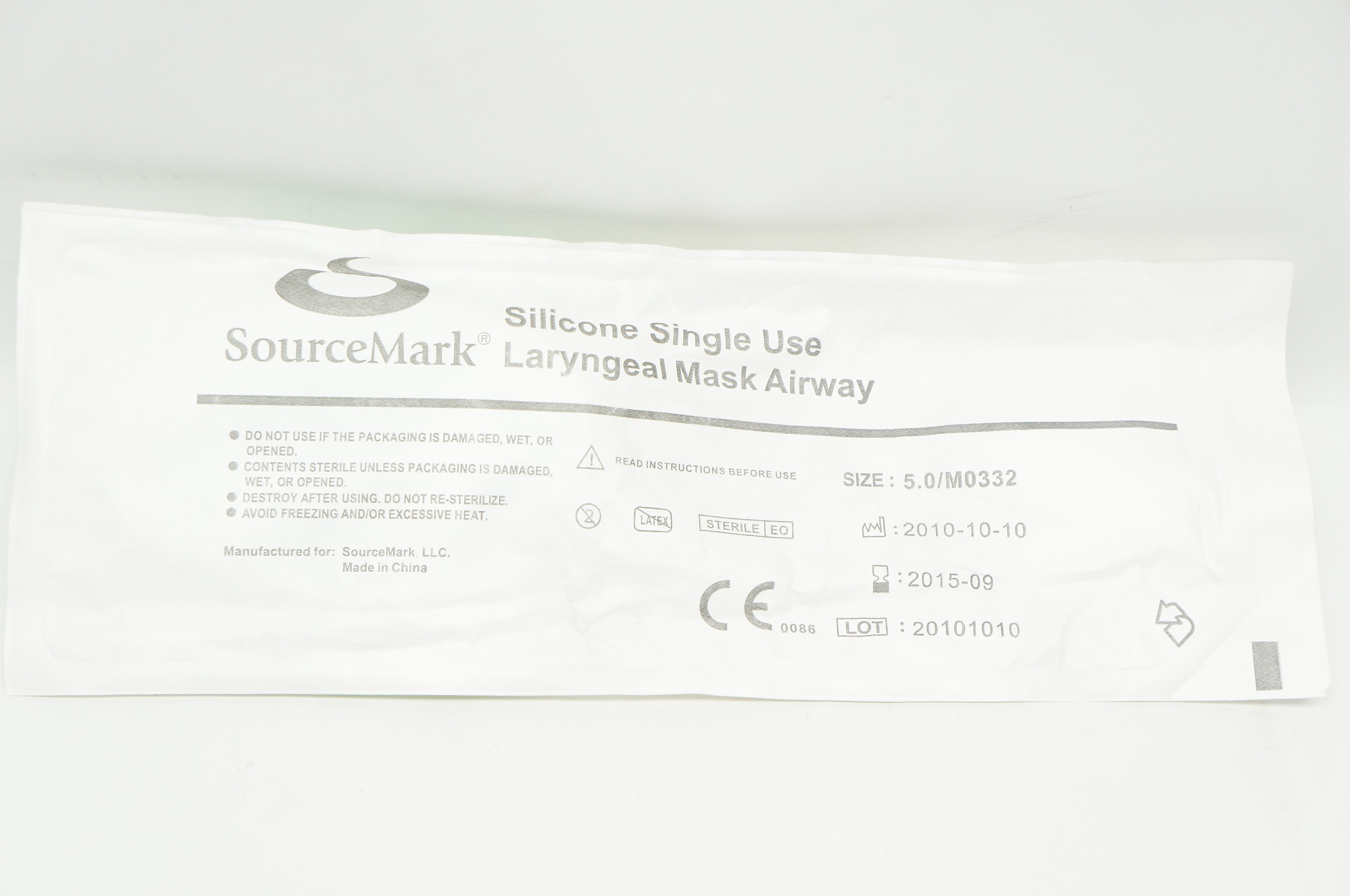 SourceMark M0332 Silicone Laryngeal Mask Airway Size 5.0 (x)