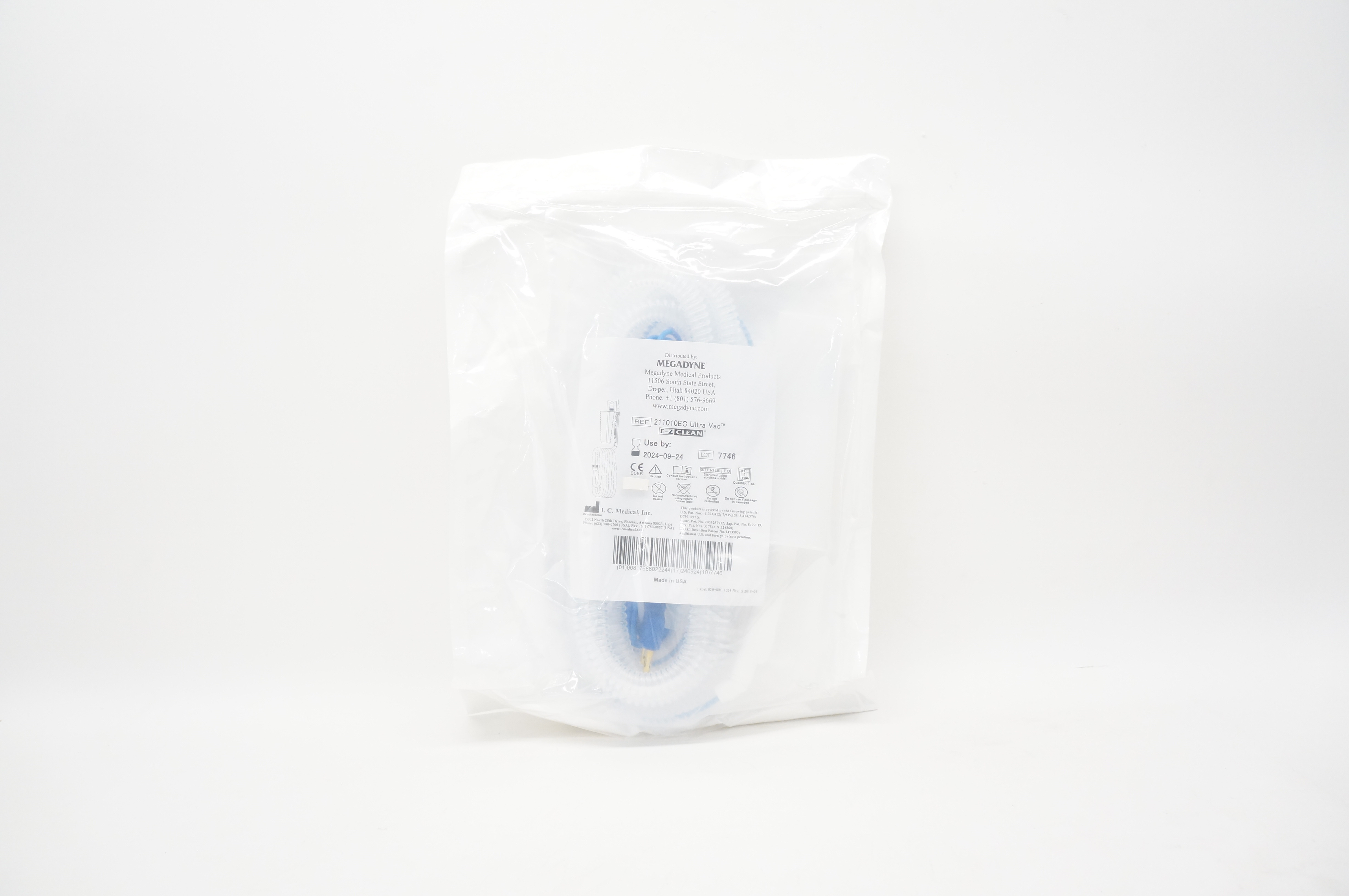 I.C.Medical 211010EC Megadyne Ultra Vac E-Z Clean