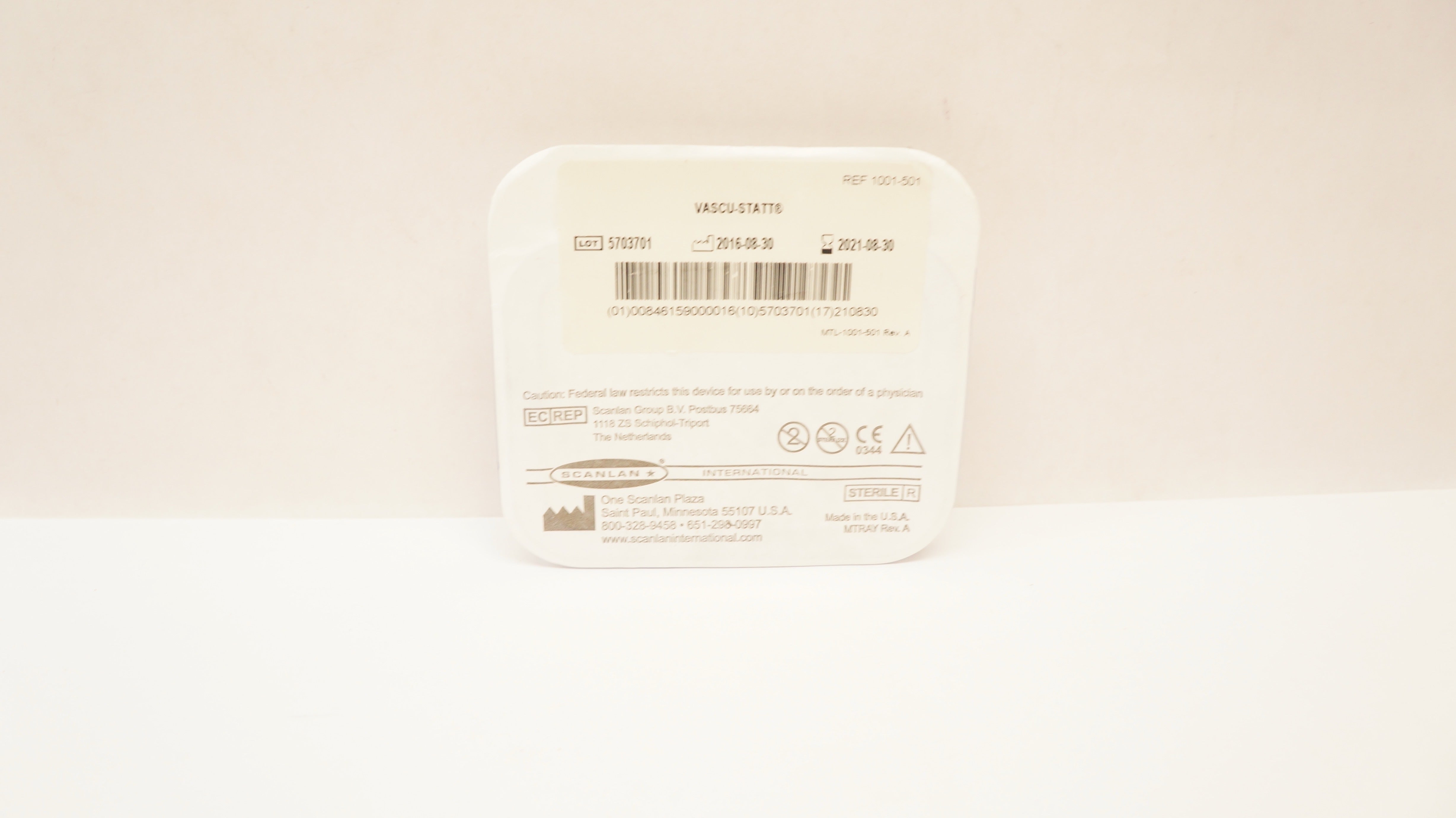 Scanlan 1001-501 Vascu-Statt Bulldog Clamping Pressure 45Degree Angled (x)