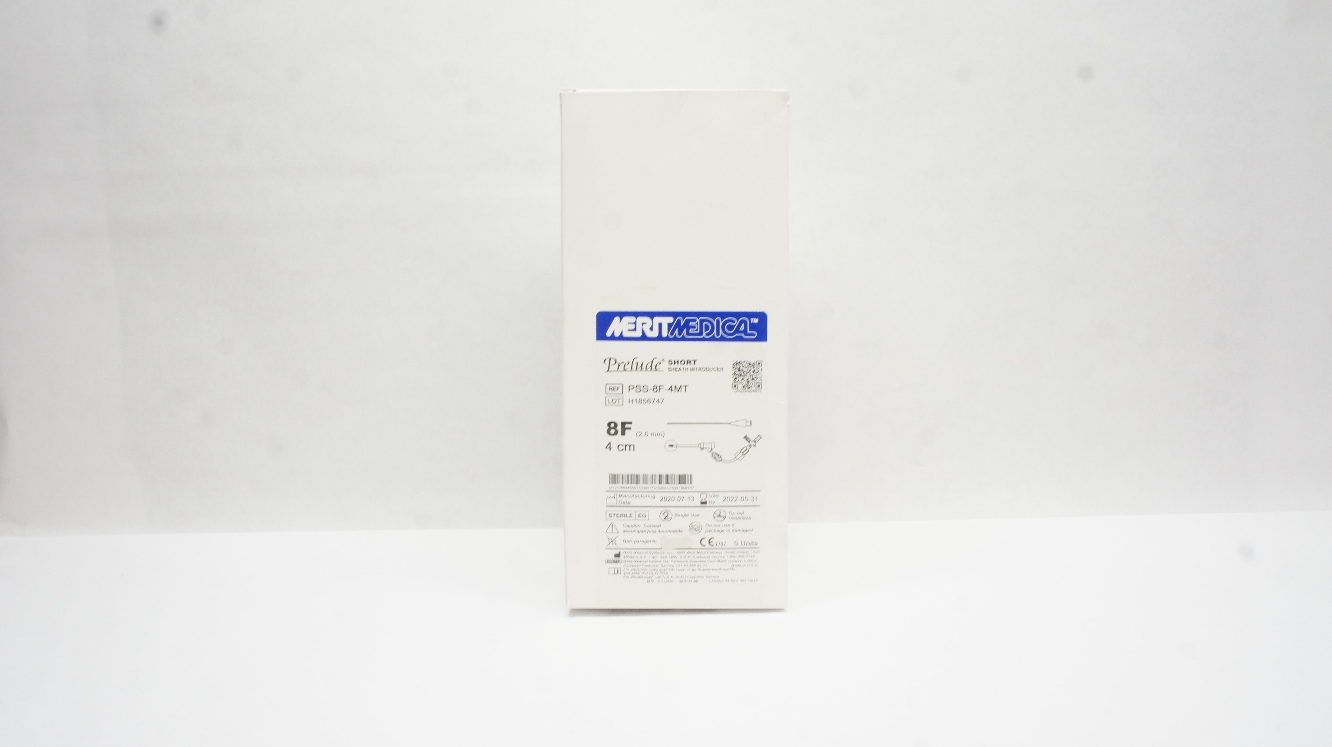 Merit Medical PSS-8F-4MT Prelude Short Sheath Introducer 8F x 4cm (x) - Box of 5