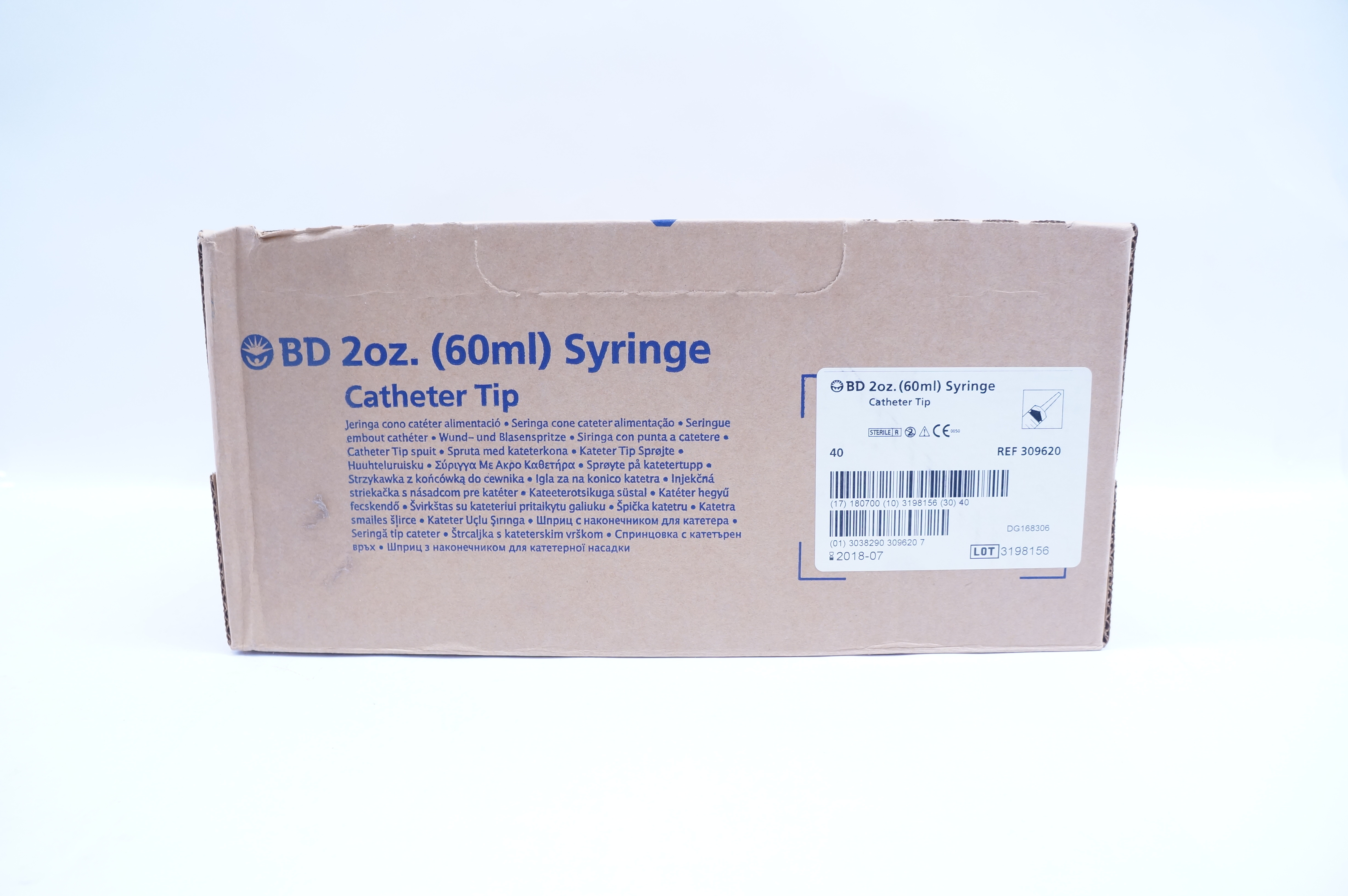 BD 309620 Syringe 2oz Cath. Tip (x) - Box of 40