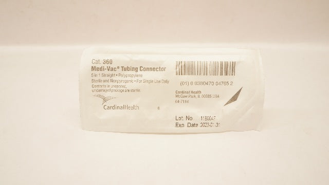 Cardinal Health 360 Medi-Vac Tubing Connector 5-in-1 Straight (x)