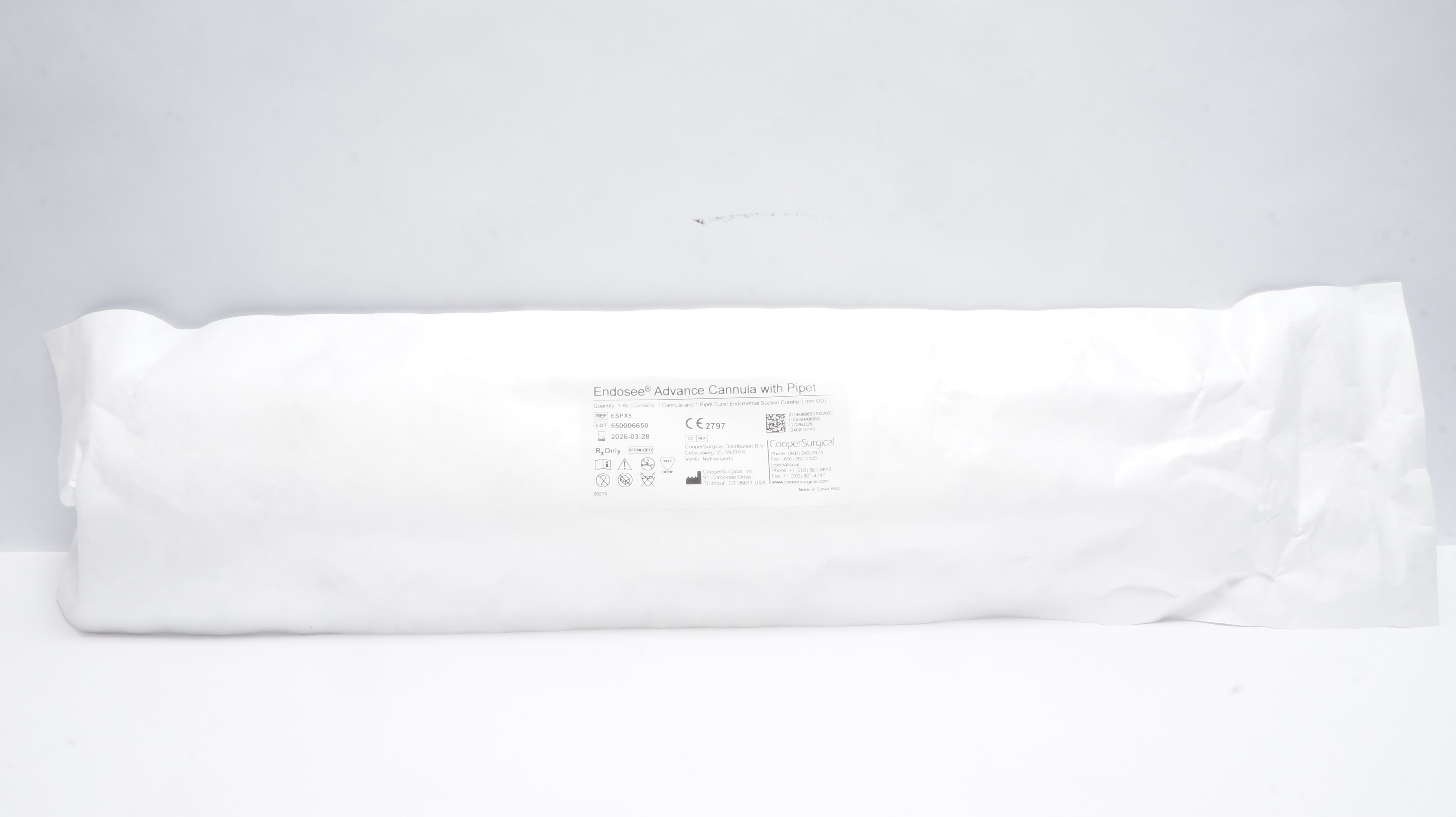 CooperSurgical ESPX5 Endosee Advance Cannula w/Pipet