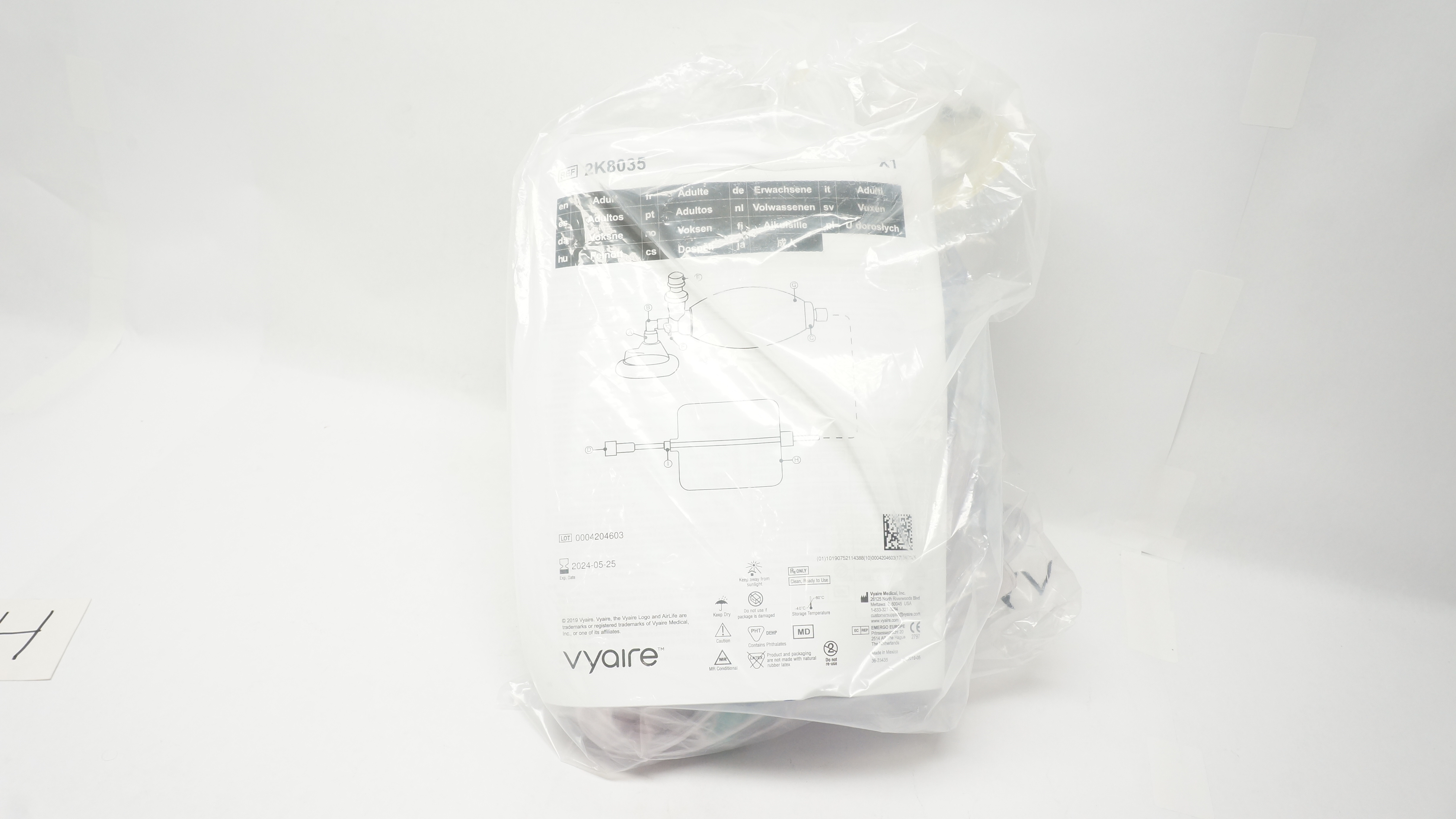 Vyaire 2K8035 AirLife Lange SeeBreath CO2 Detector