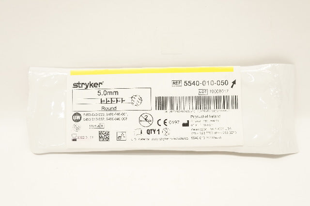 Stryker 5540-010-050 Round Fluted Bur, Round 5.0mm (x)