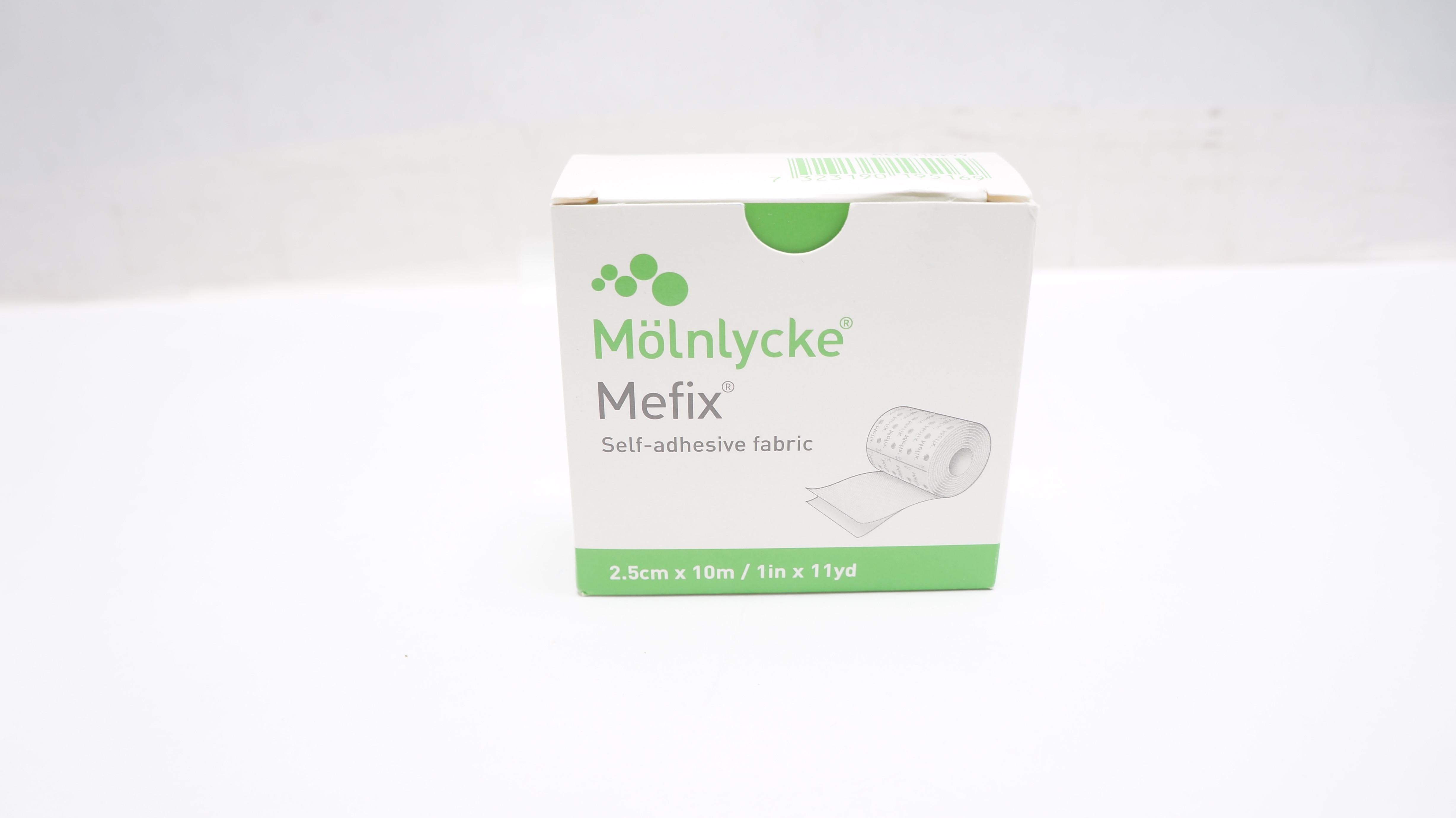 Molnlycke 310299 Mefix Self-Adhesive Fabric 2.5cm x 10m/ 1 inch x 11 yd