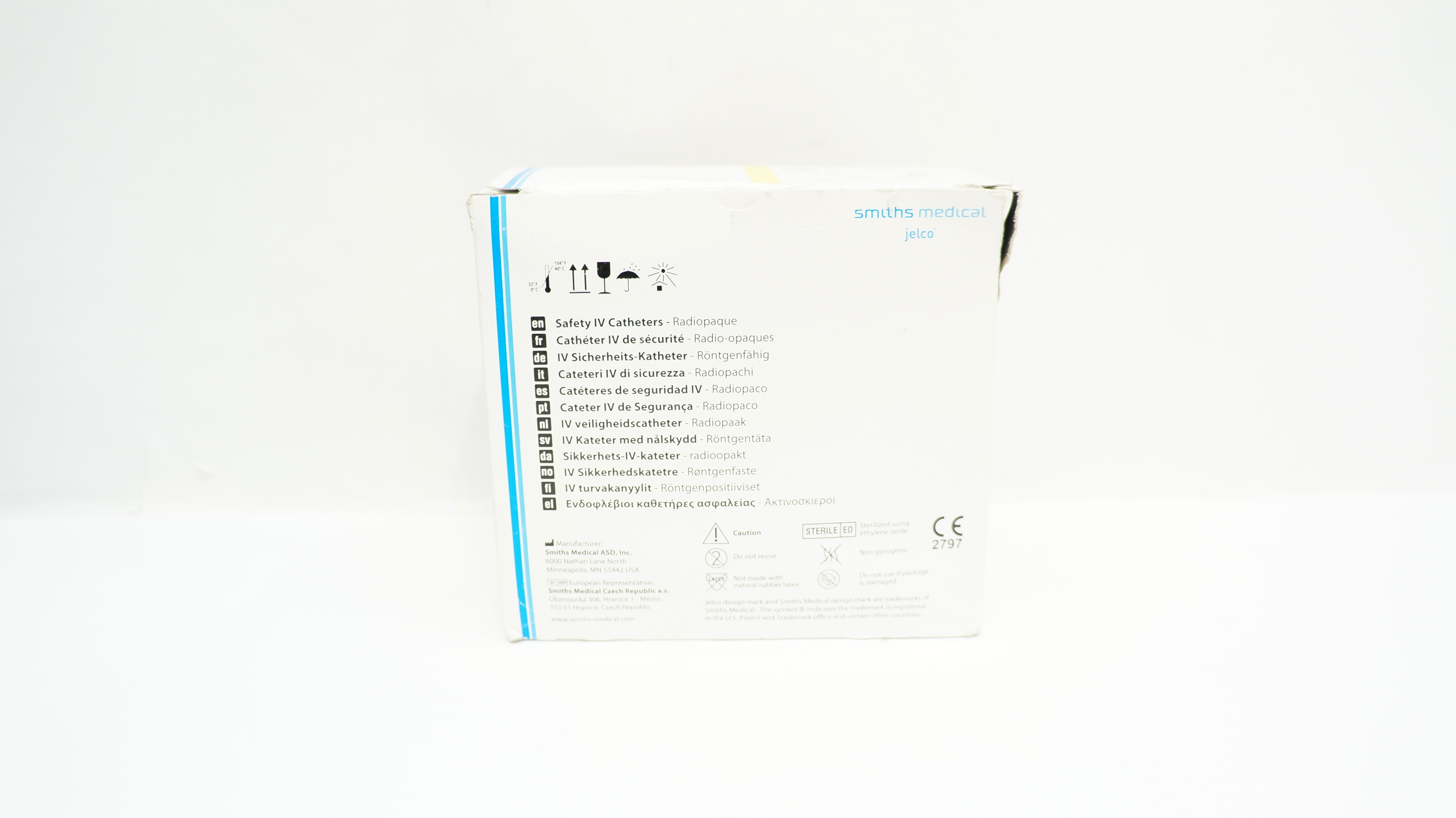 Smiths Medical 3083 Jelco Protect IV Plus-W Safety IV Cath 24G x5/8 in-Box of 50