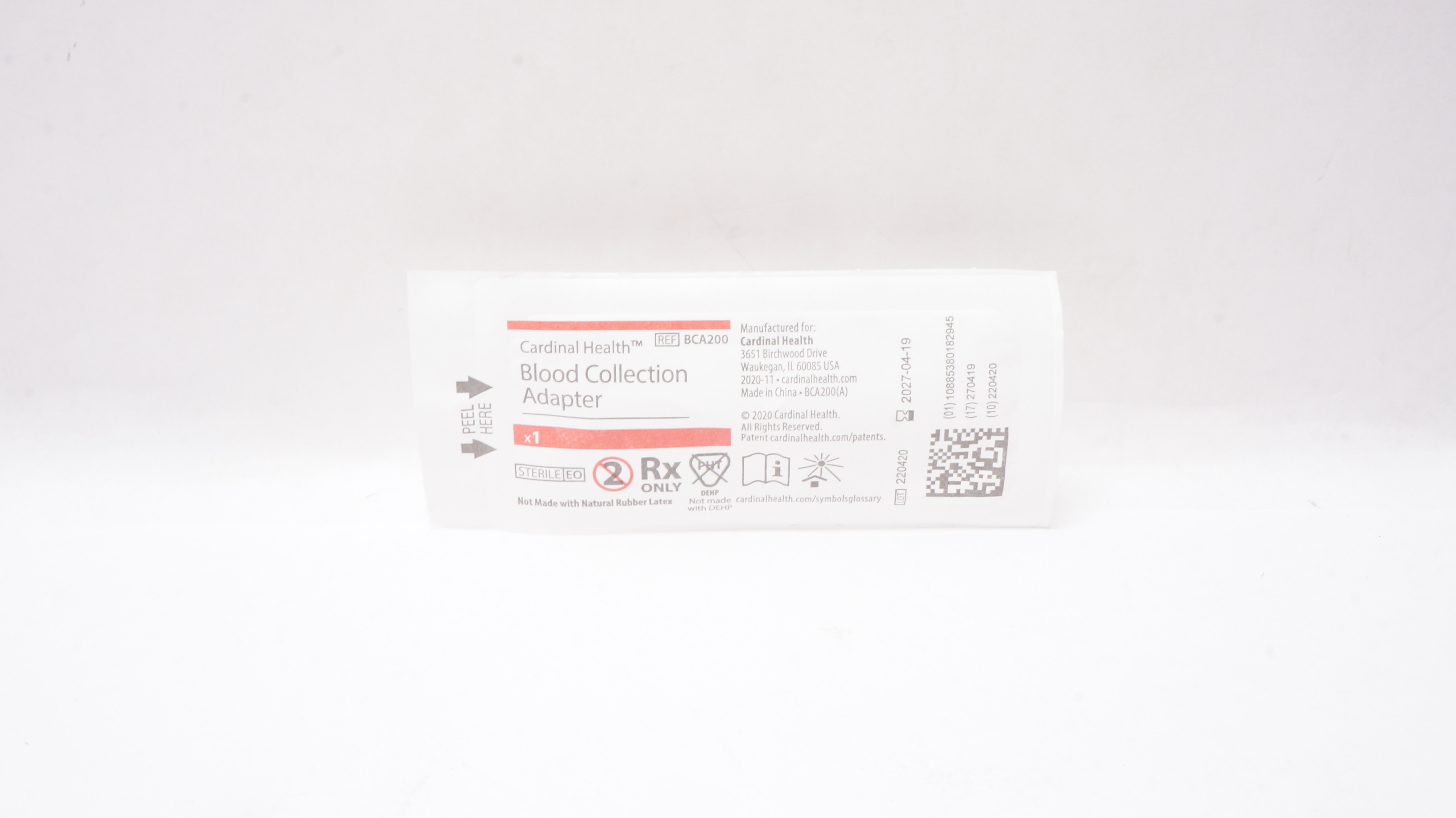Cardinal Health BCA200 Blood Collection Adapter