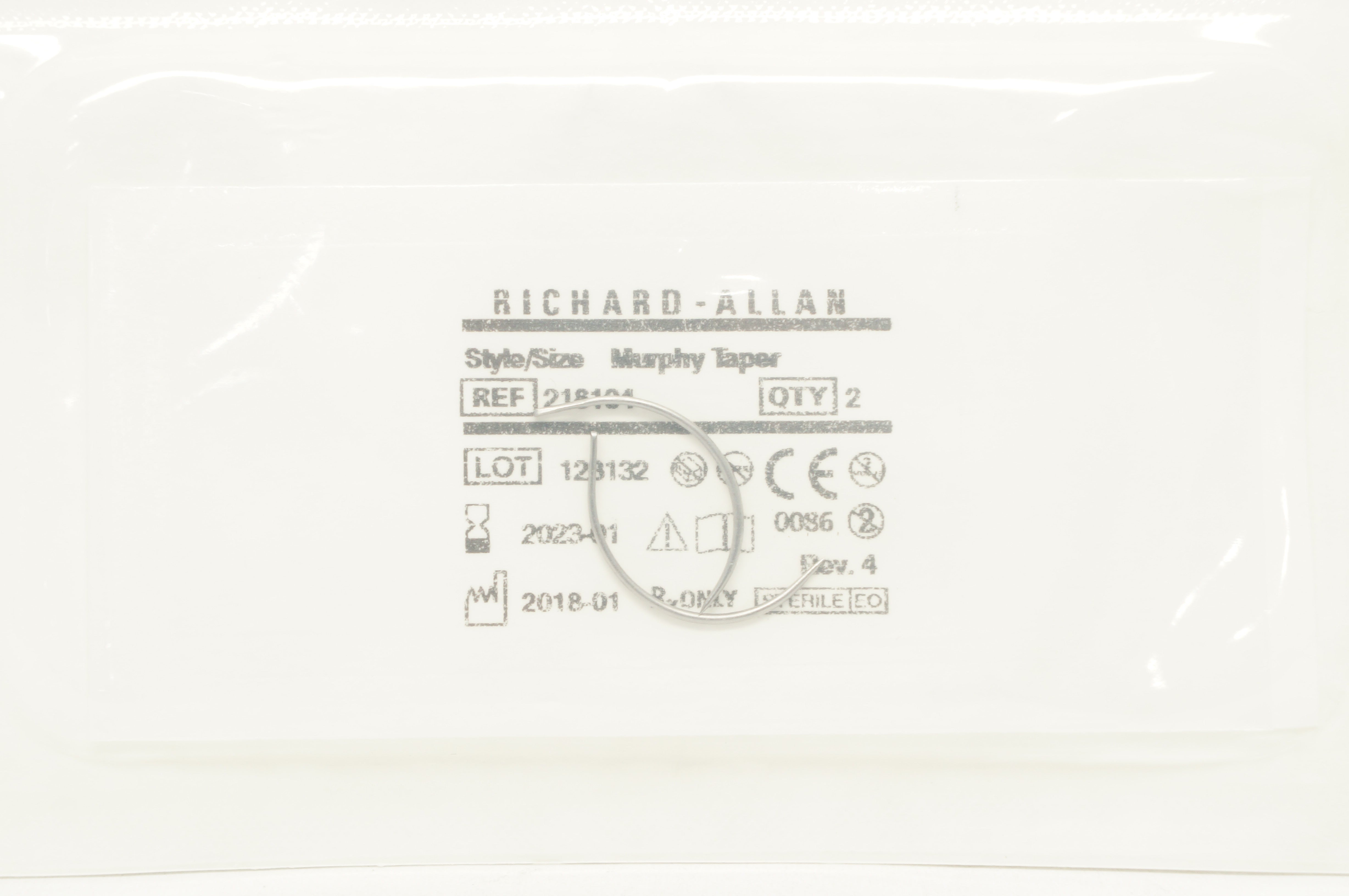 Richard-Allan 218104 Murphy Intestinal 1/2 Circle Taperpoint 0.034 x 1.220inch
