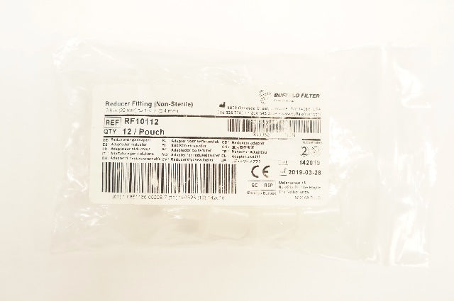 Buffalo Filter RF10112 Reducer Fitting, Non-Sterile, 7/8 x 1/4inch - Box of 12