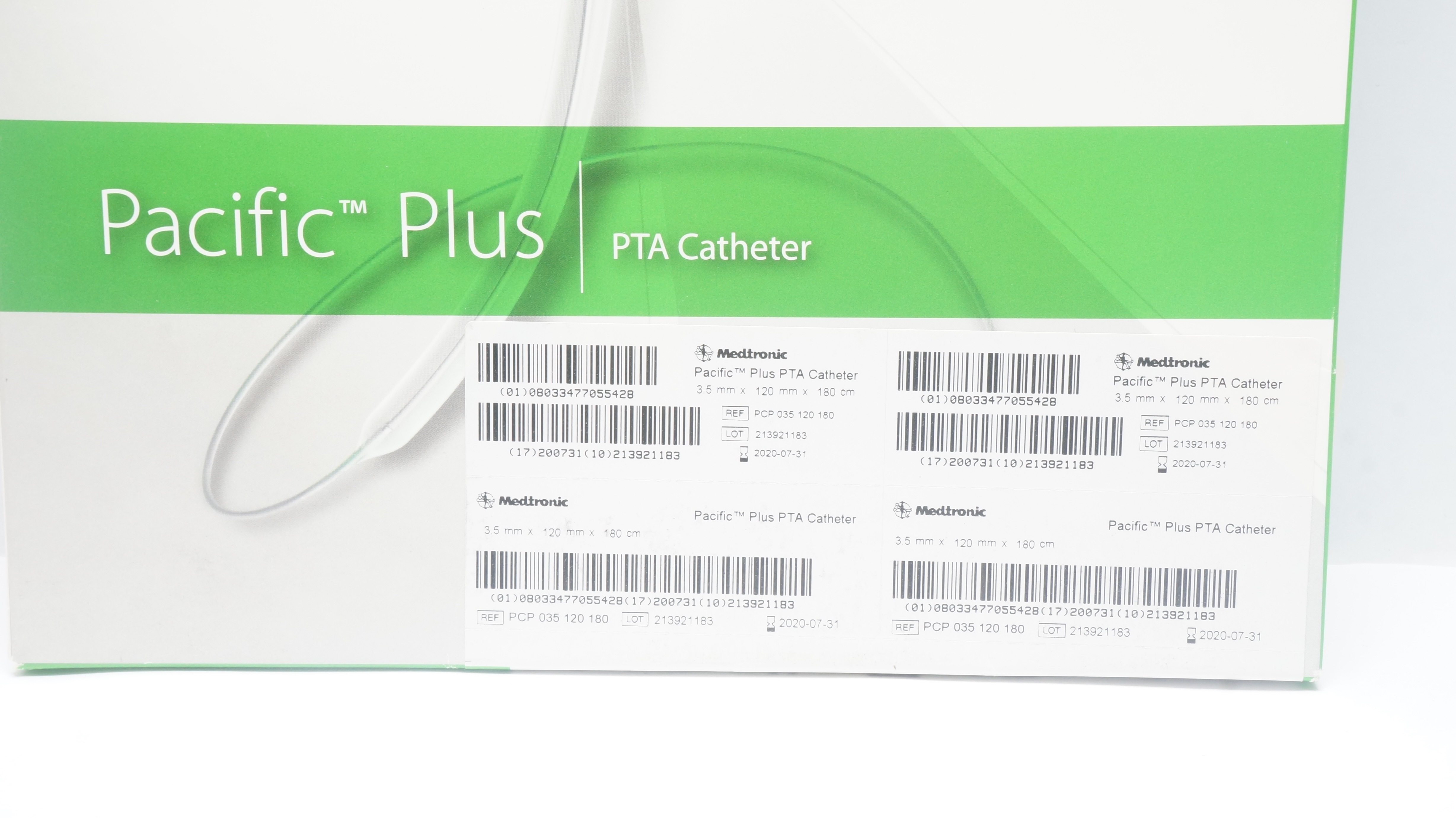 Medtronic PCP 035 120 180 Pacific Plus PTA Cath. 3.5mm x 120mm x 180cm (x)