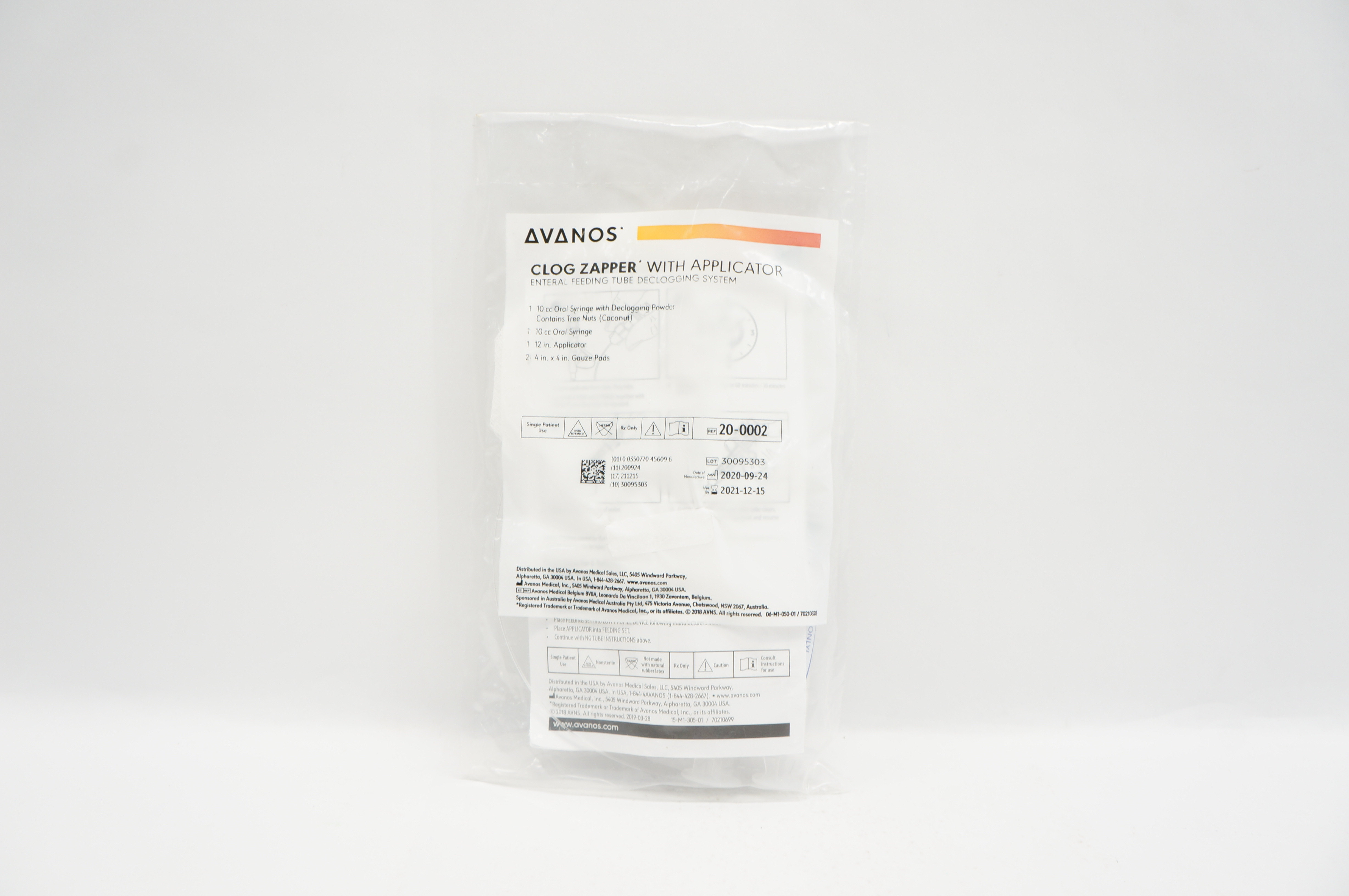 Avanos 20-0002 Clog Zapper Applicator Enteral Feeding Tube Declogging System (x)