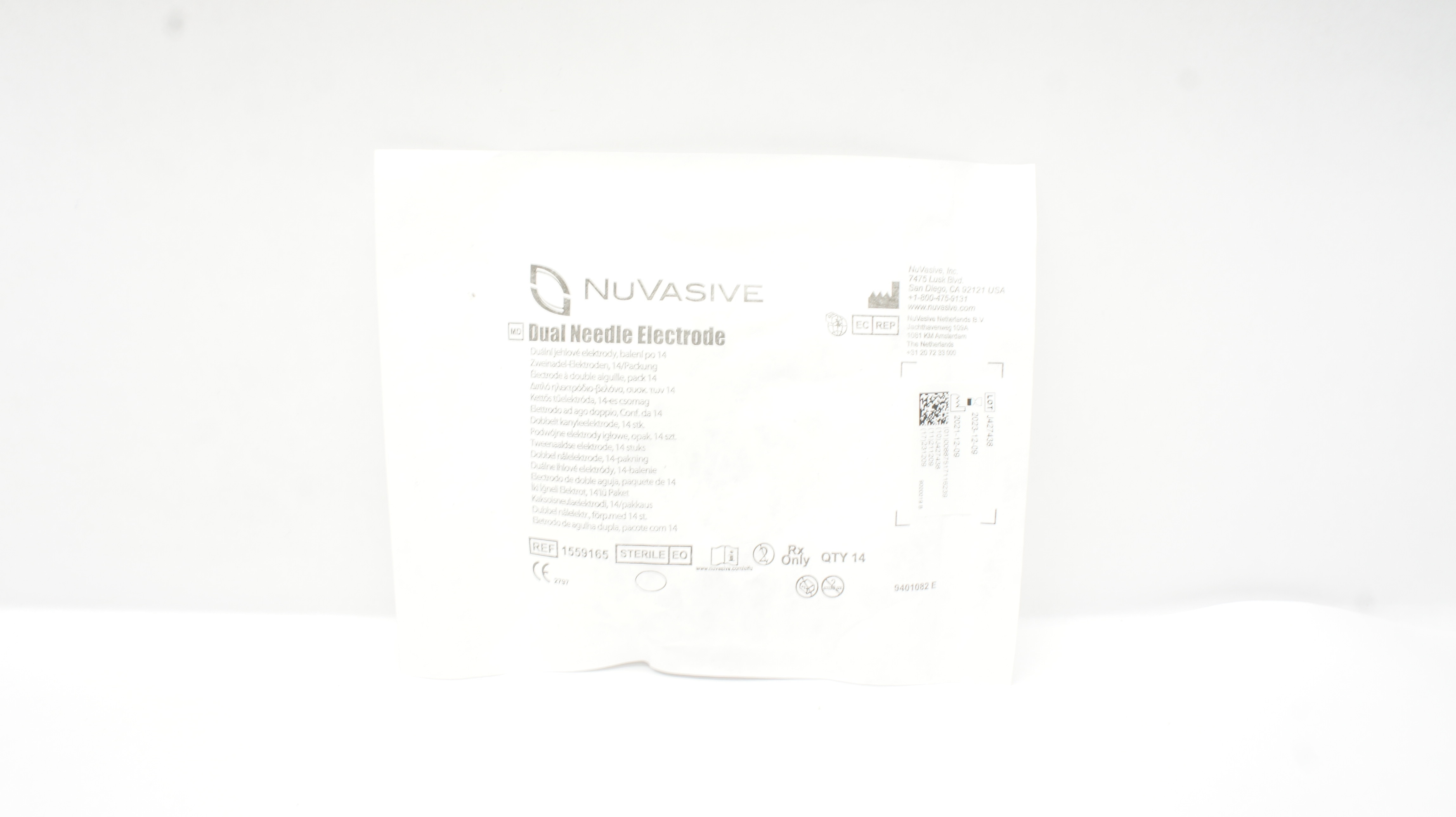 NuVasive 1559165 Dual Needle Electrode (x) - Pack of 14