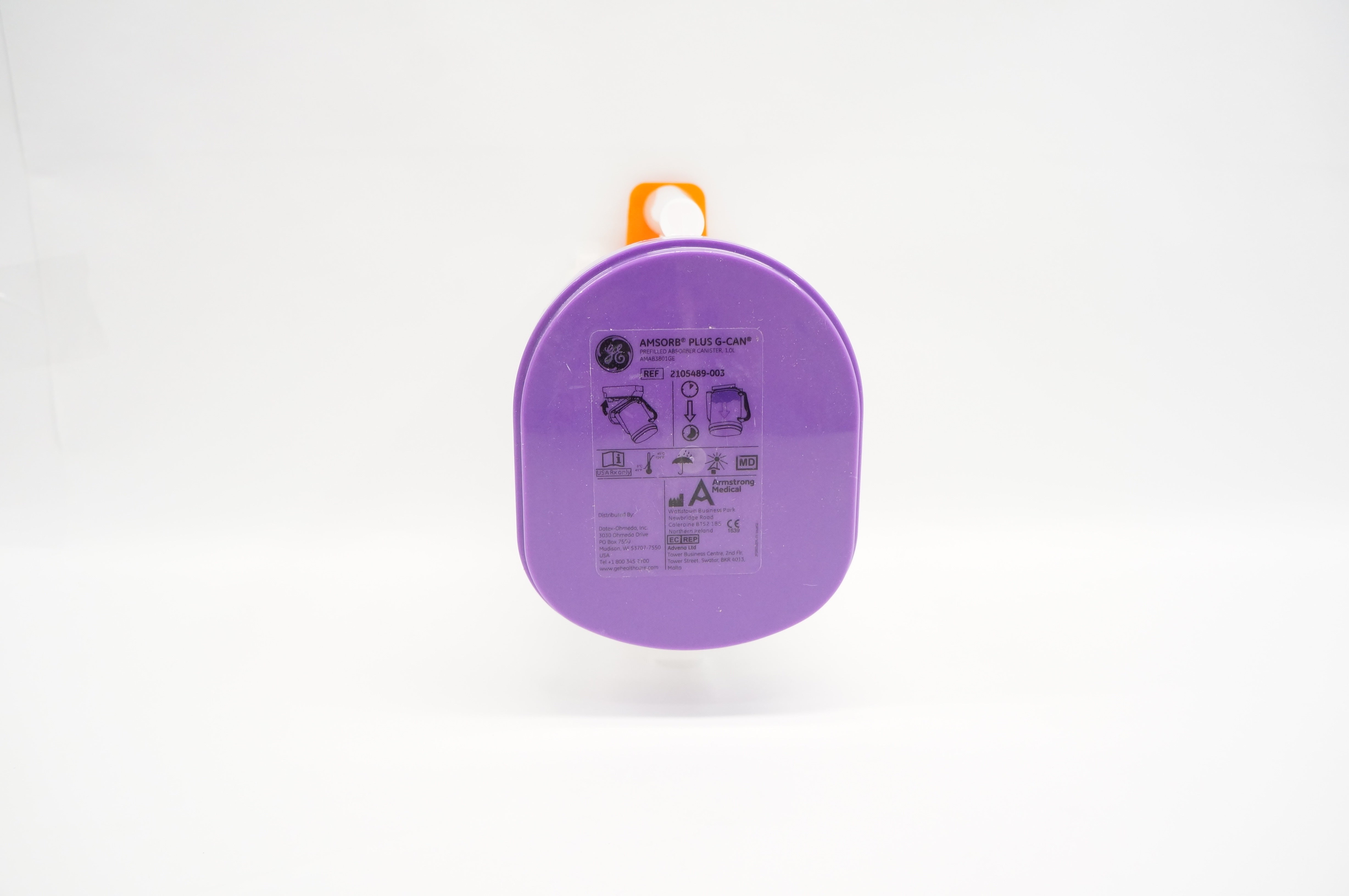 GE 2105489-003 Amsorb Plus G-Can Prefilled Absorber Canister 1ol