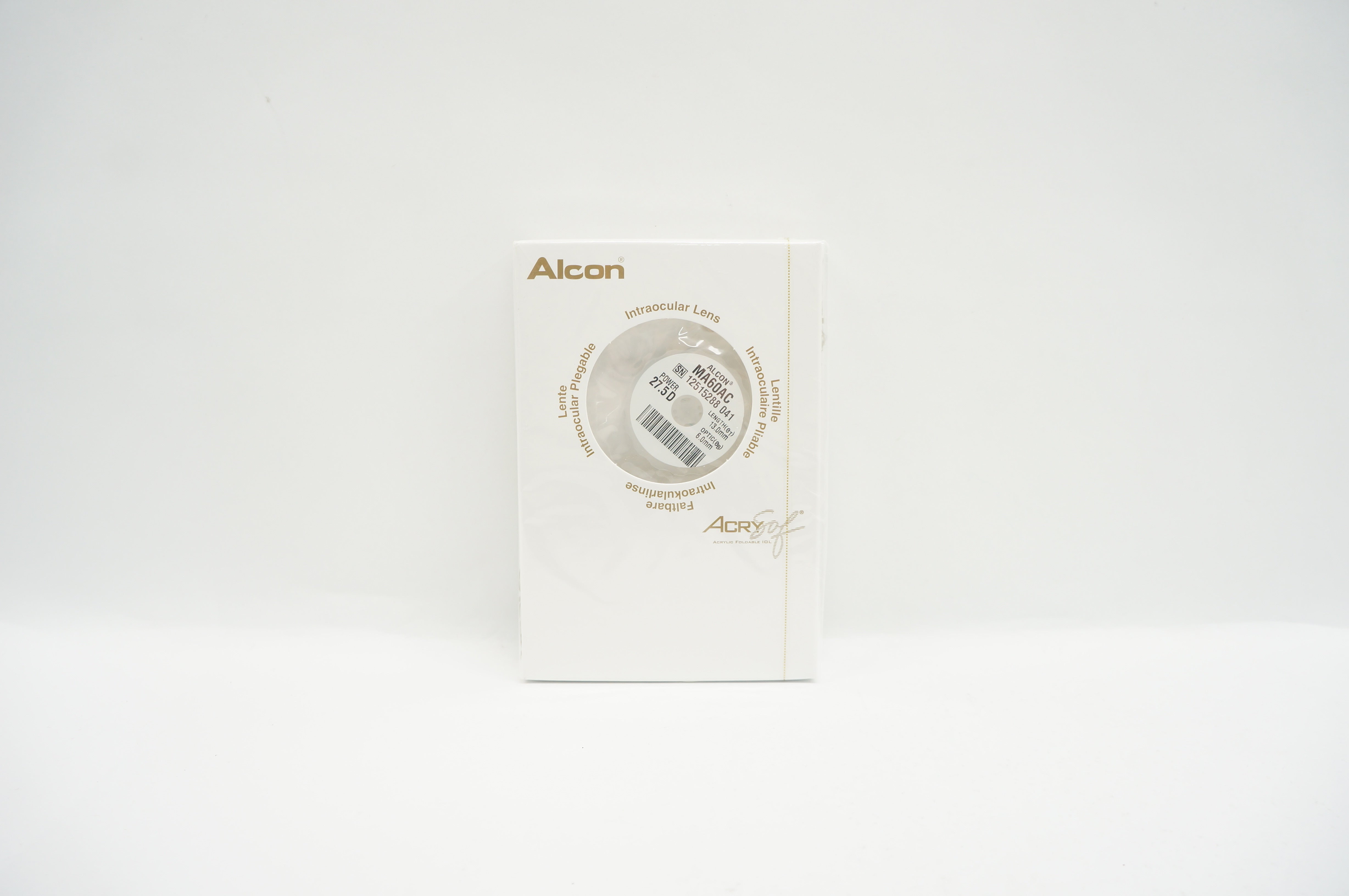 Alcon MA60AC AcrySof Soft Acrylic Multipiece 27.5D 13.0mm Optic 6.0mm (x)