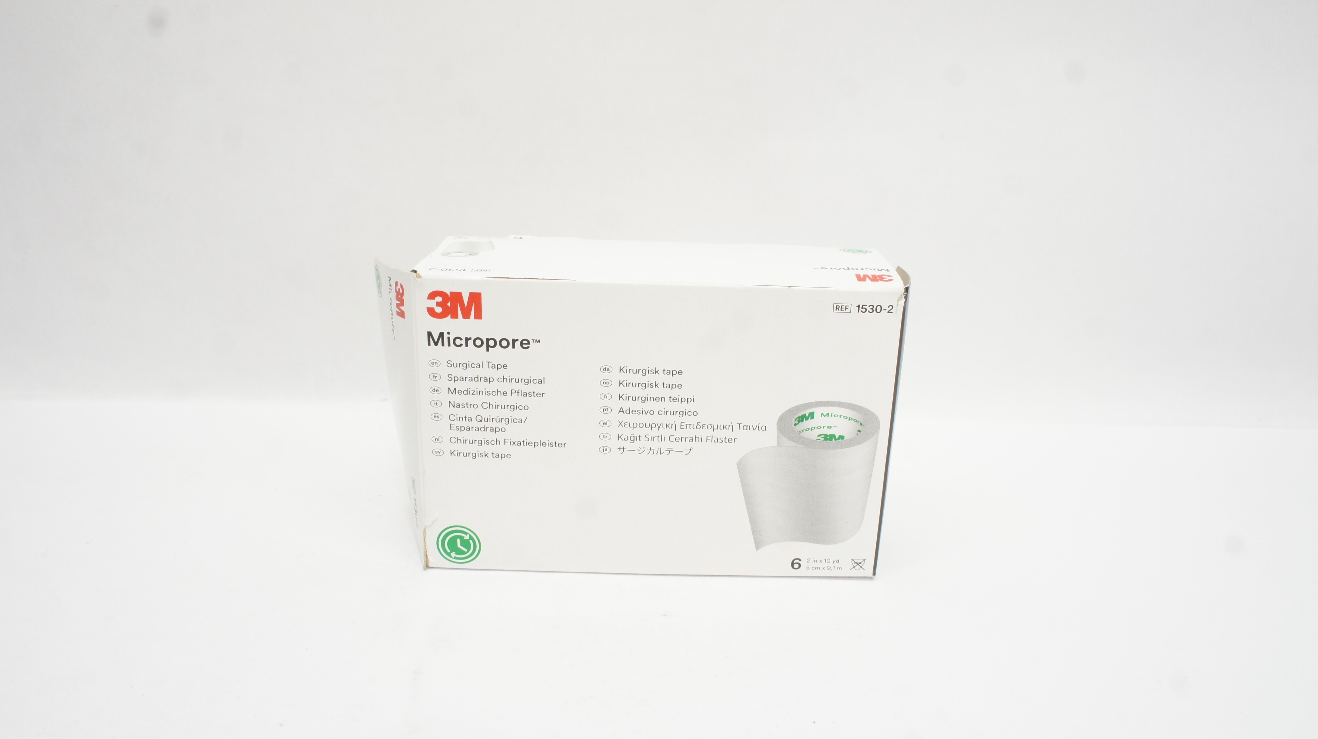 3M 1530-2 Micropore Surgical Tape 2inch x 10yd - Box of 6
