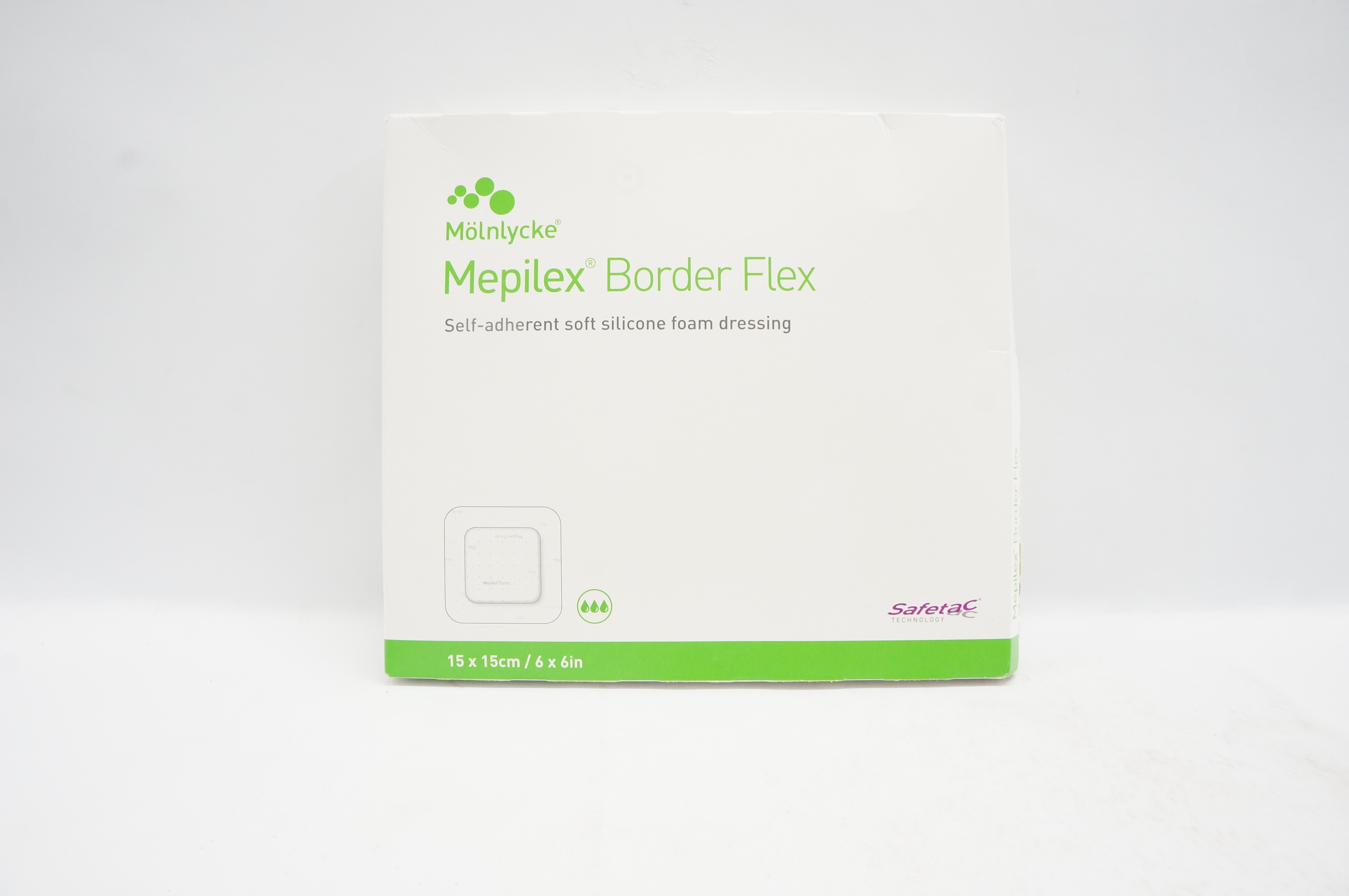 Molnlycke Health Care 595400 Mepilex Border Flex 6x6inch - Box of 5