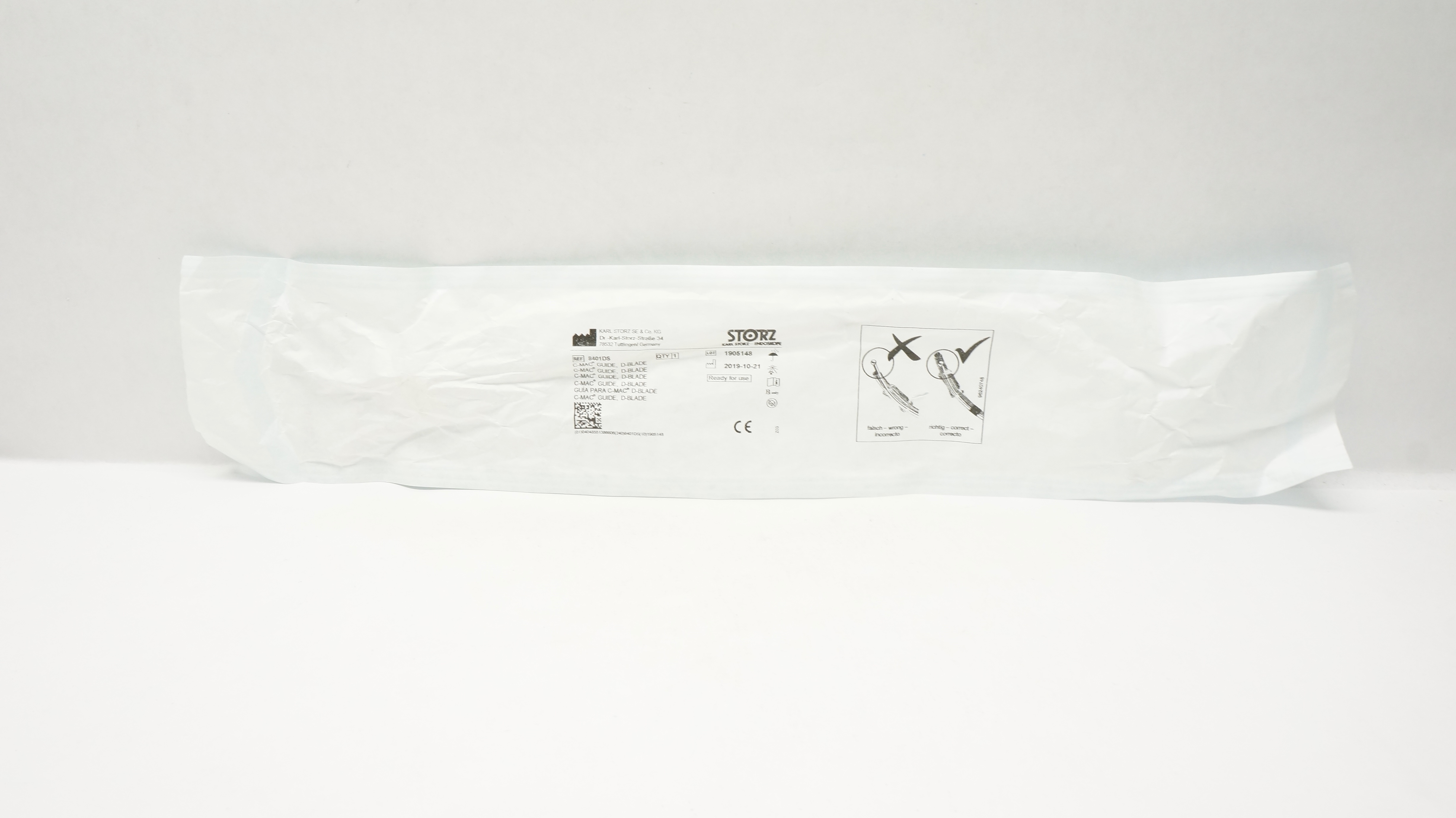 Karl Storz 8401DS C-MAC Guide, D-Blade