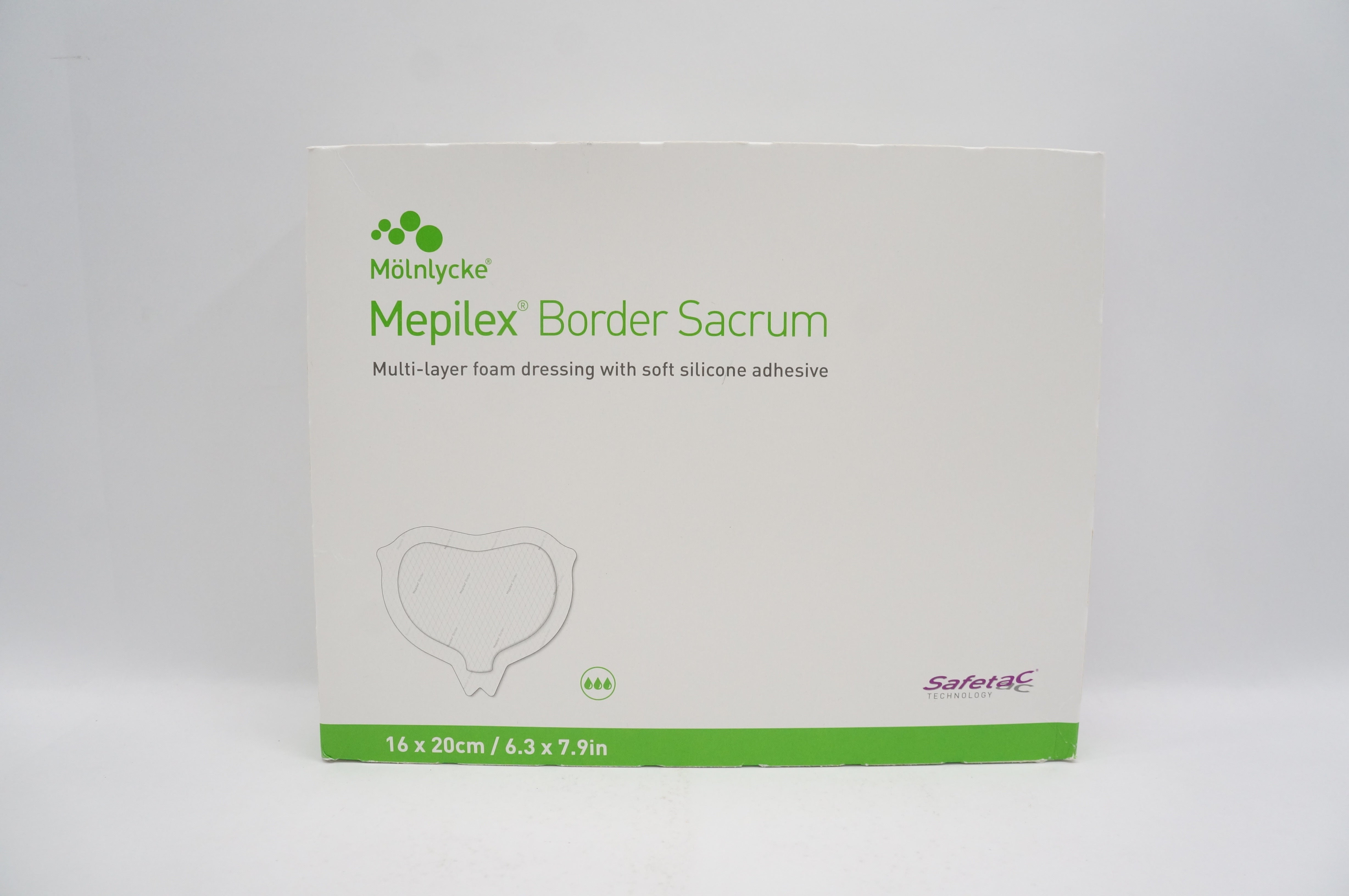 Molnlycke 282055 Multi-layer Foam Dressing 6.3 x 7.9inch - Box of 10