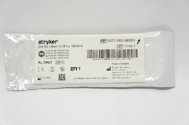 Stryker 0277-082-085S3 Drill Bit 1/16inch x 128.0mm (x)