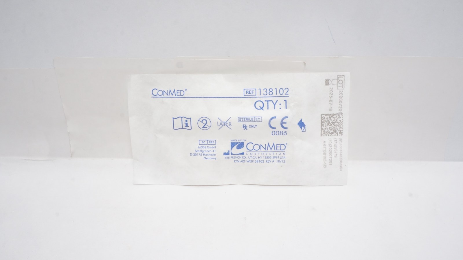 CONMED 138102 Medical Product Sterile Latex-Free