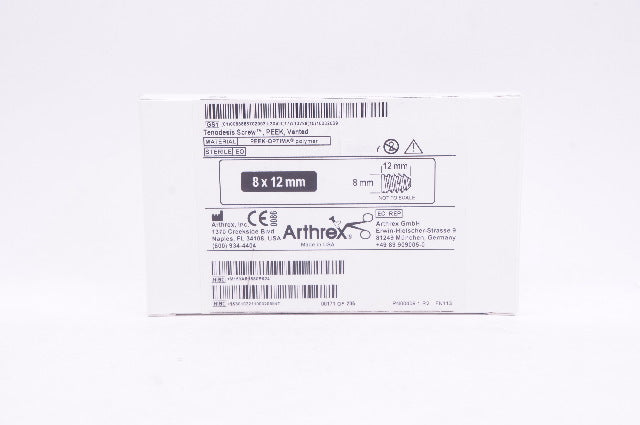 Arthrex AR-1680PS Tenodesis Screw Peek Vented 8 x 12 mm (x)