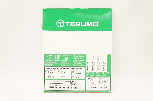 Terumo 45-480202 Azur Helical HydroCoil Embolization System 2mm x 2 x 175cm(x)