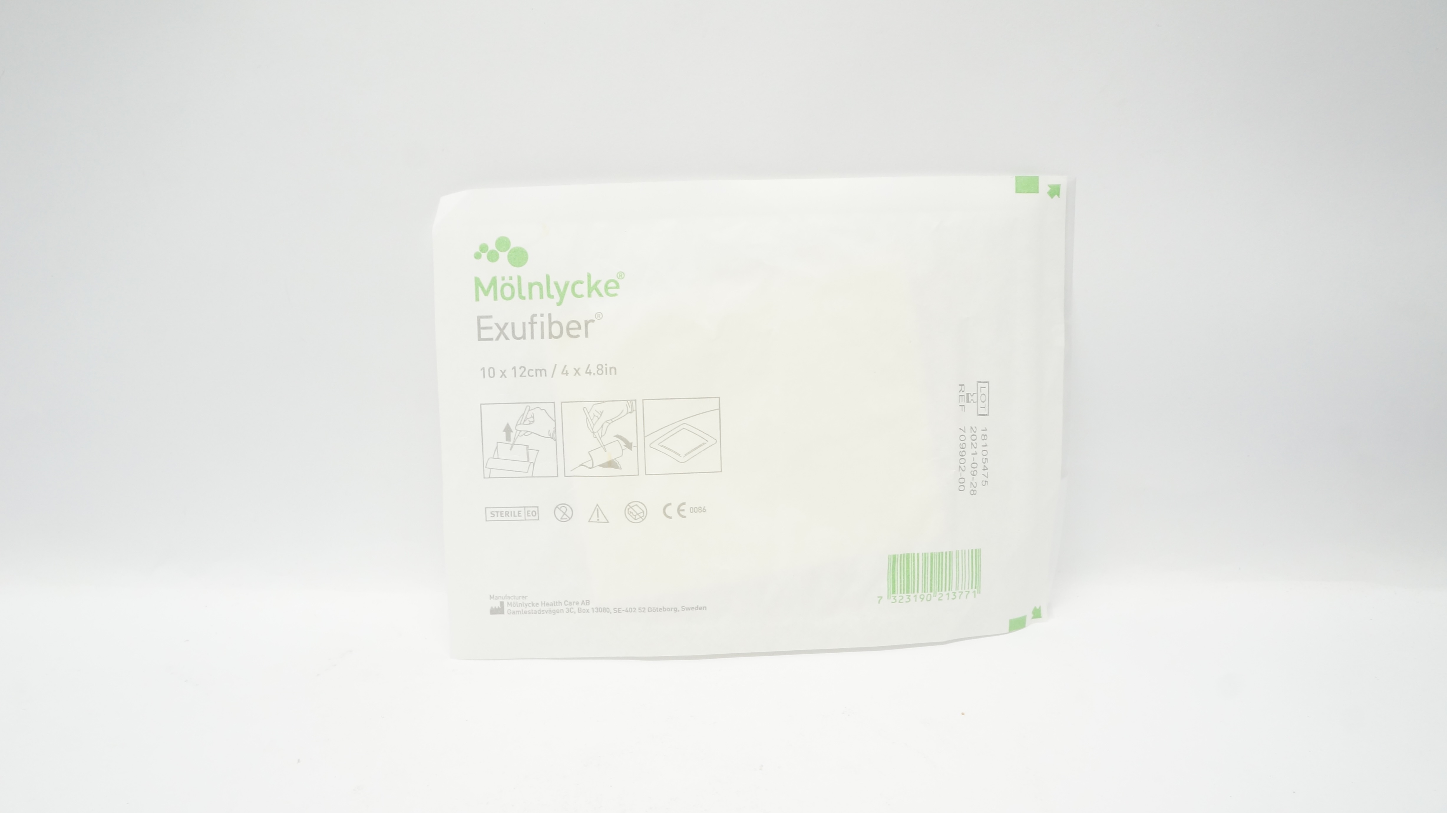 Molnlycke 709902-00 Exufiber 4 x 4.8inch (x)
