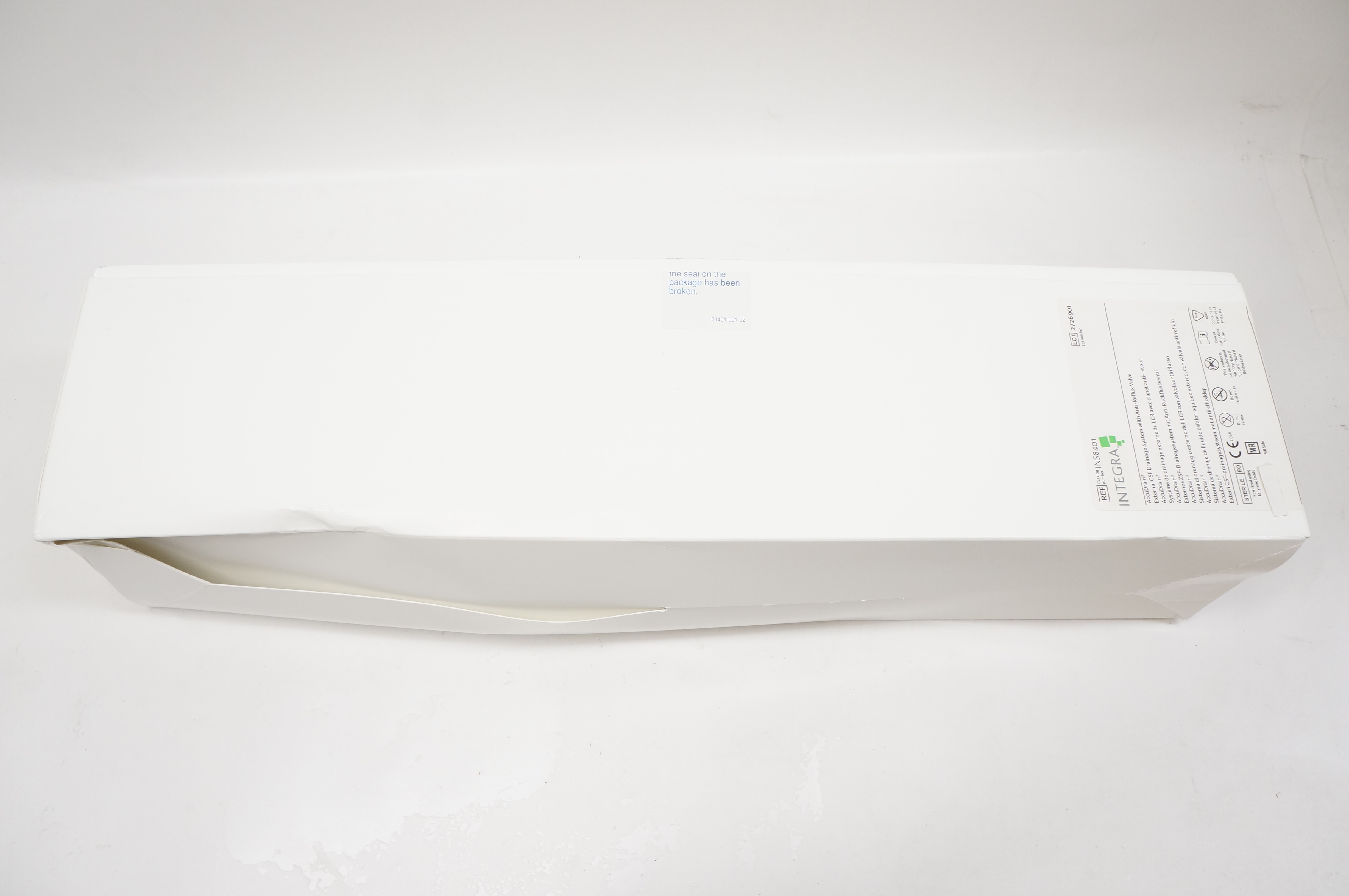 Integra INS8401 AccuDrain External CSF Drainage System With Anti-Reflux Valve(x)