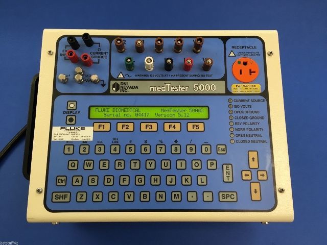 DNI Nevada Fluke MedTester 5000C Automated Electrical Safety Analyzer ~ Ver 5.12