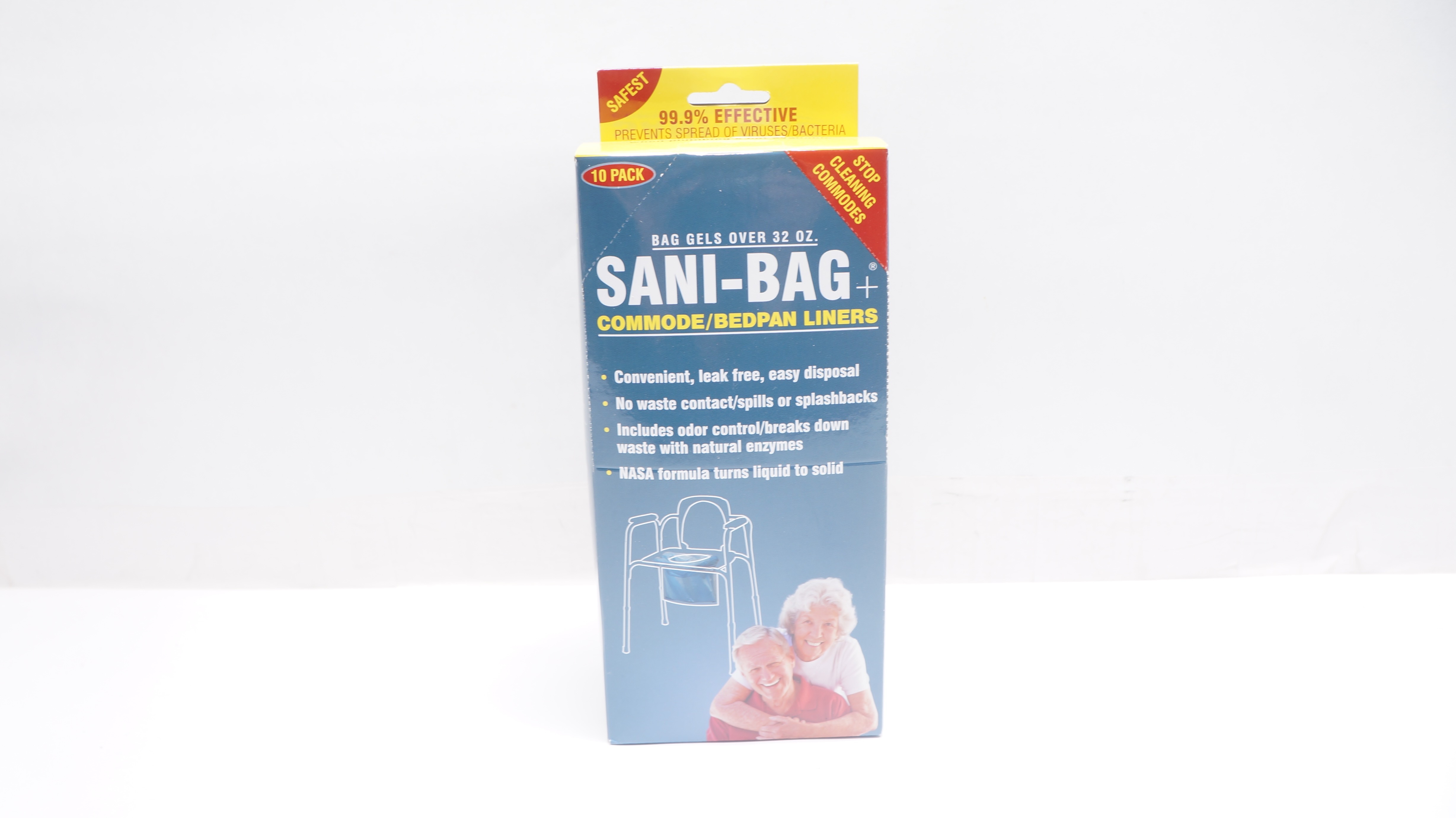 Clean Waste 081345628 Sani-Bag Commode Bedpan Liners  - Pack of 10