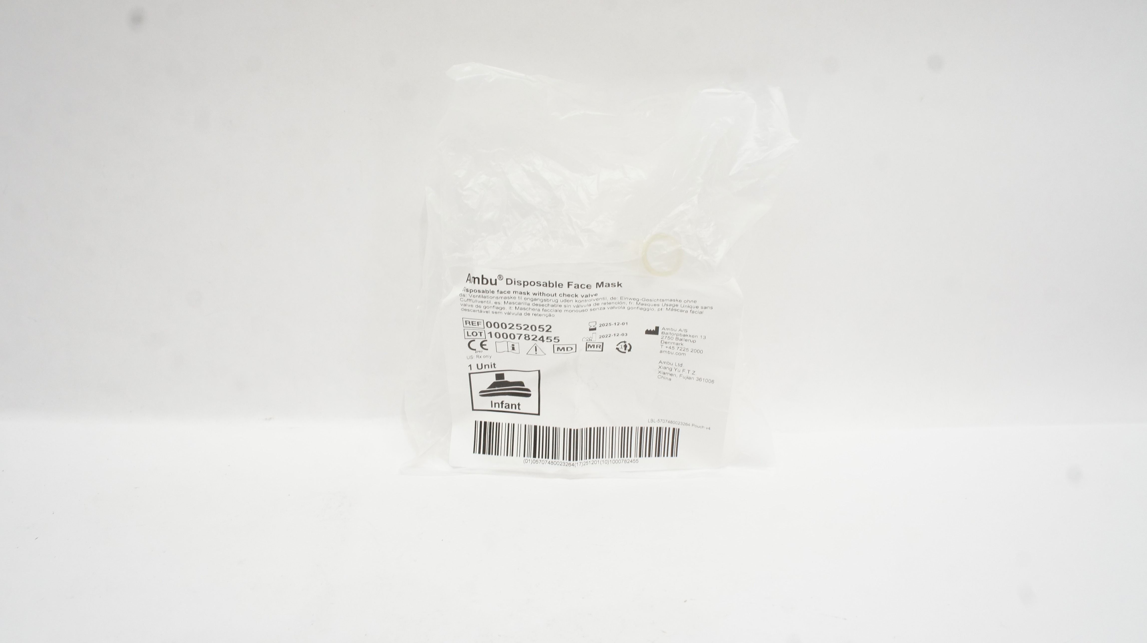 AMBU 000252052 Disposable Face Masks, Infant without Check Valve