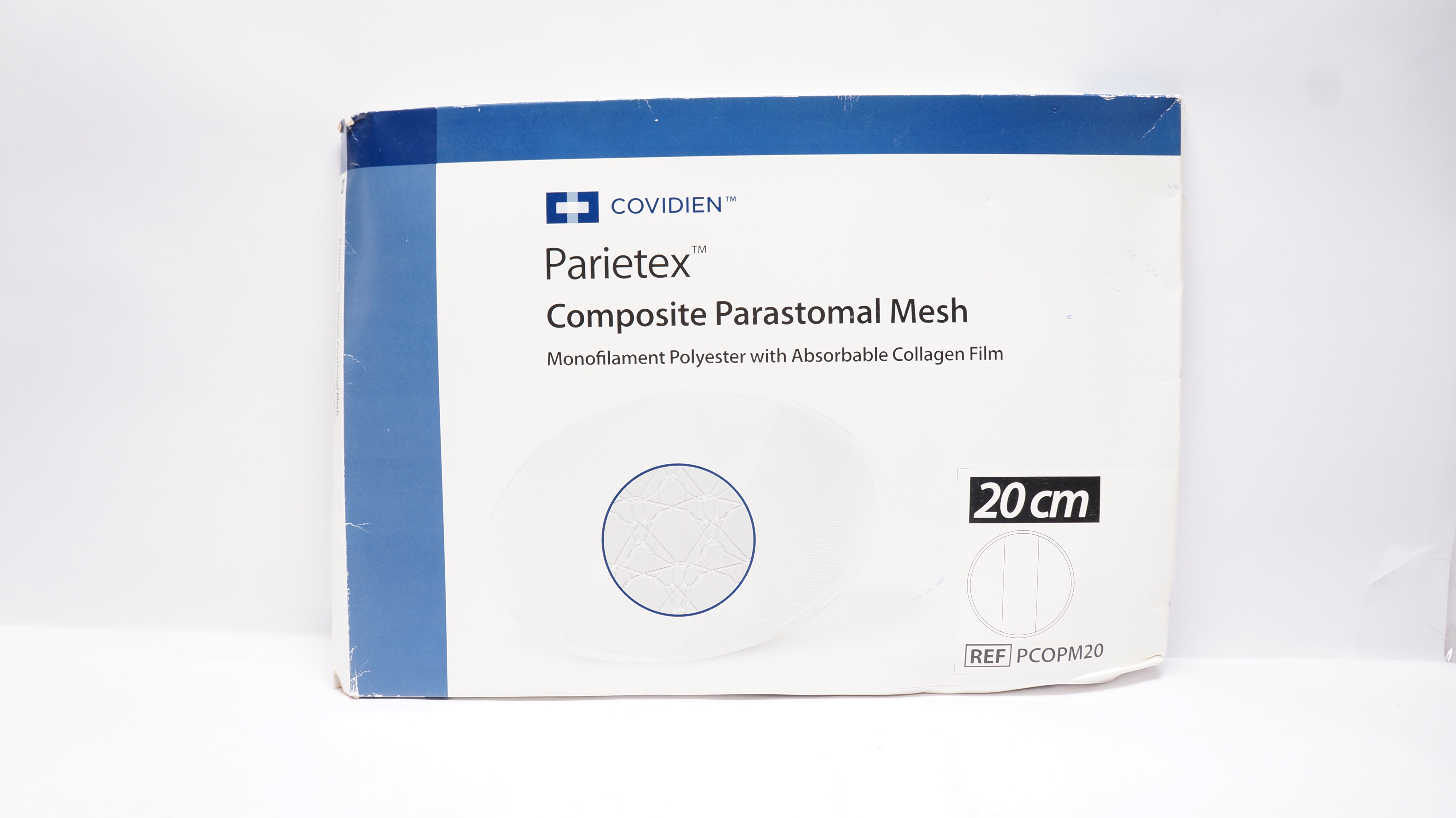Covidien PCOPM20 Parietex Composite Parastomal Mesh Monofilament 20cm (x)