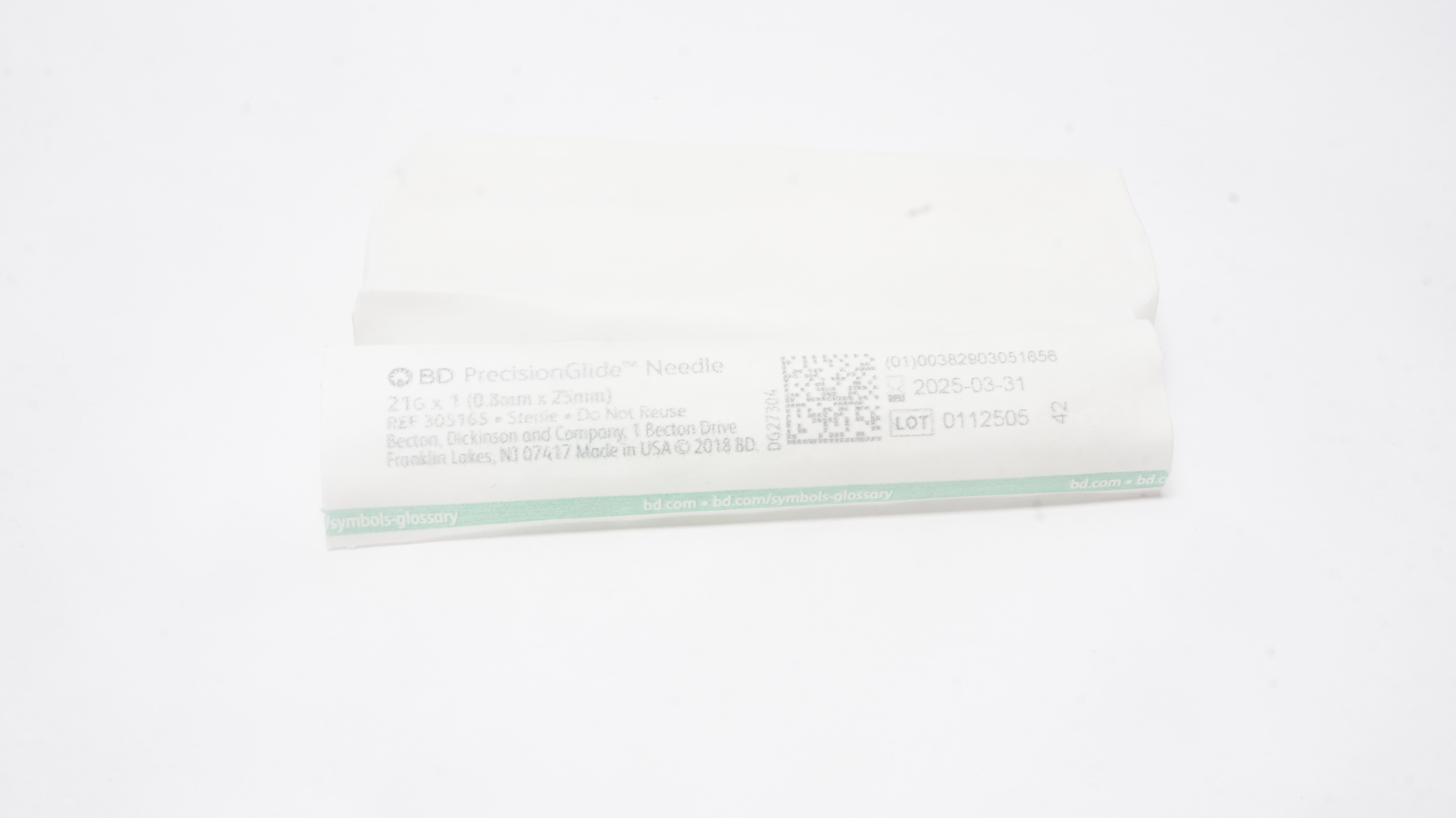 BD 305165 PrecisionGlide Ndle 21G x 1